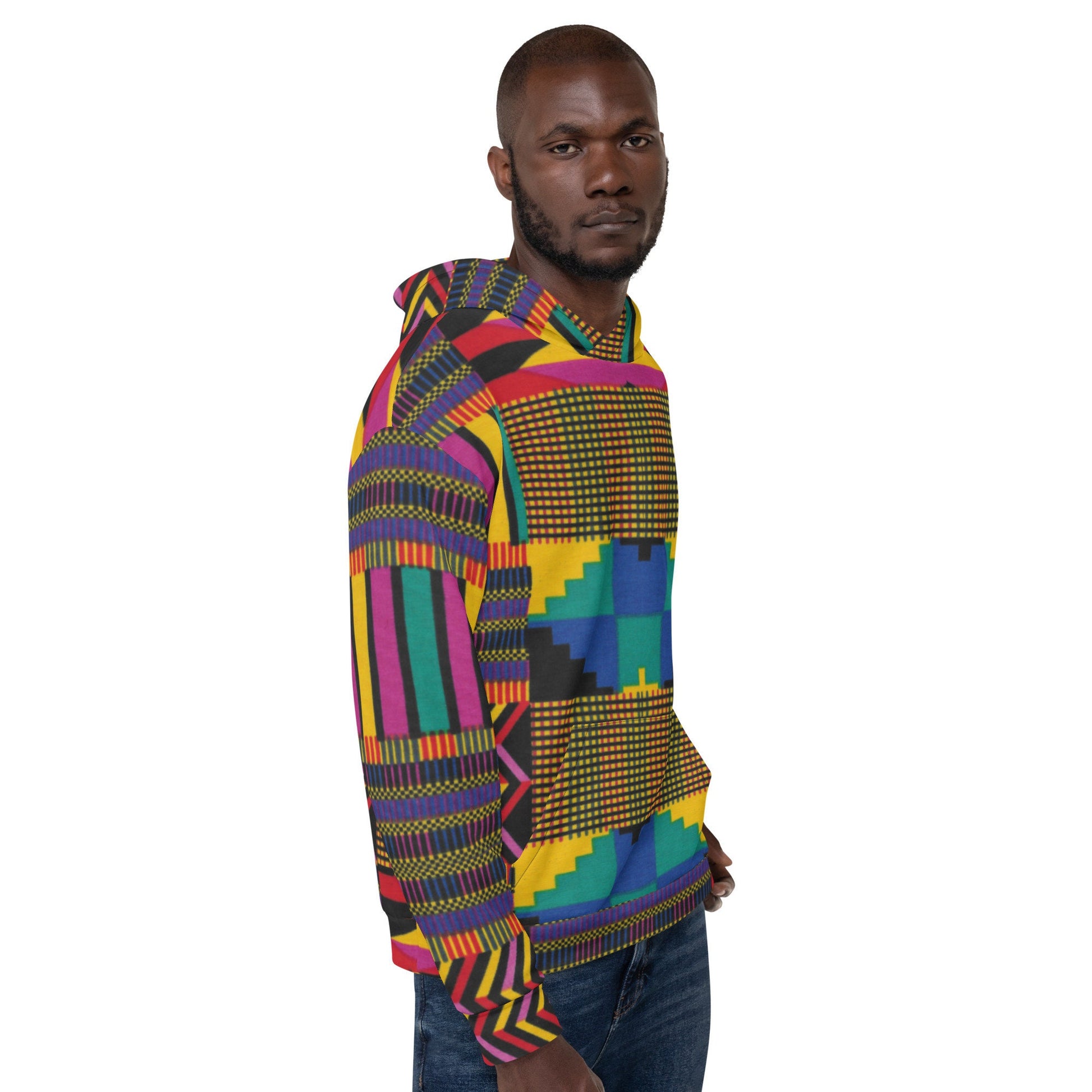 Afrocentric Kente Hoodie