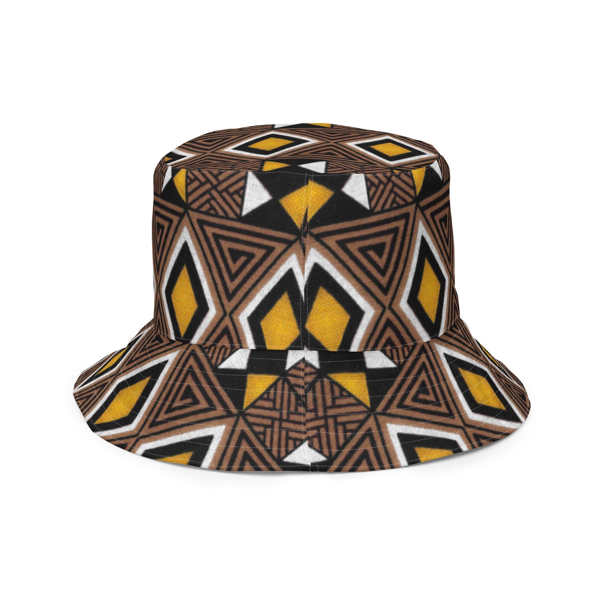 Afrocentric Trible Print Reversible bucket hat