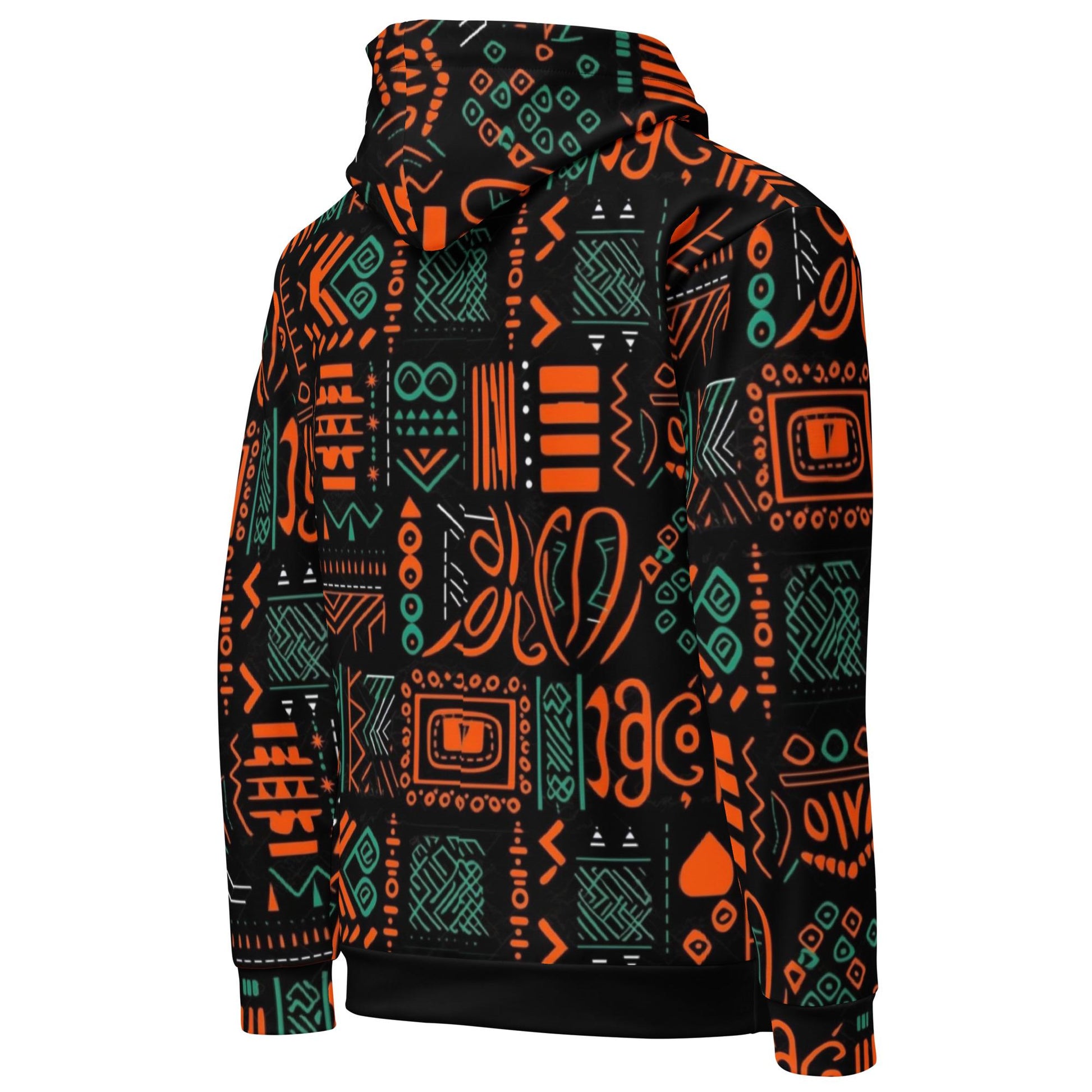 Afrocentric Mud Cloth Design Hoodie