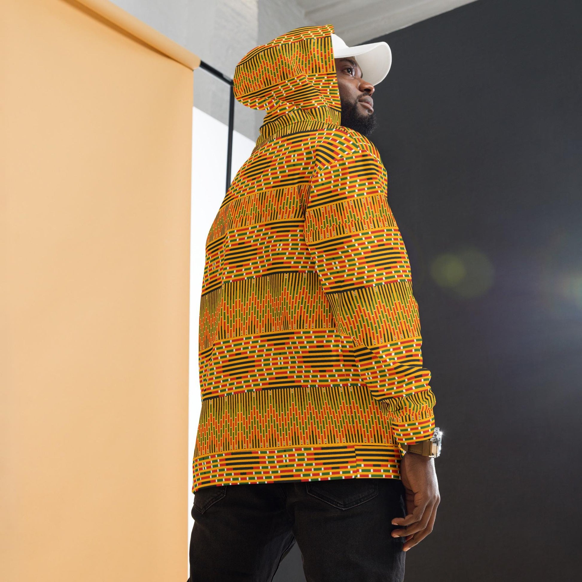 Afrocentric Kente Design Hoodie