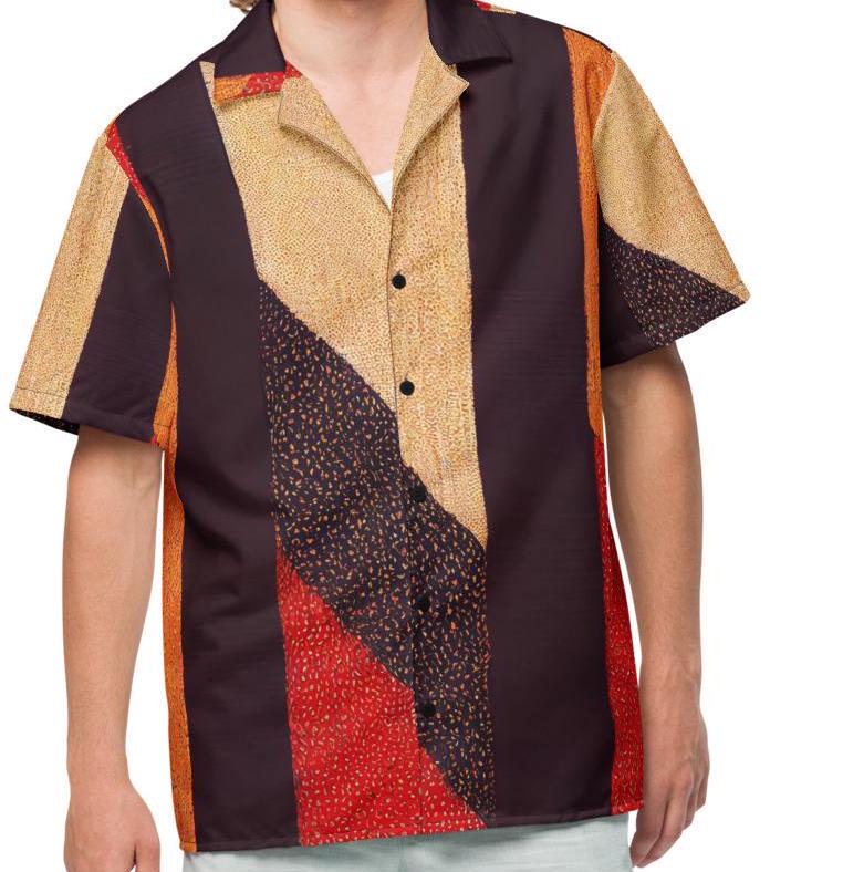 Tones color Block African Tribal pattern button shirt