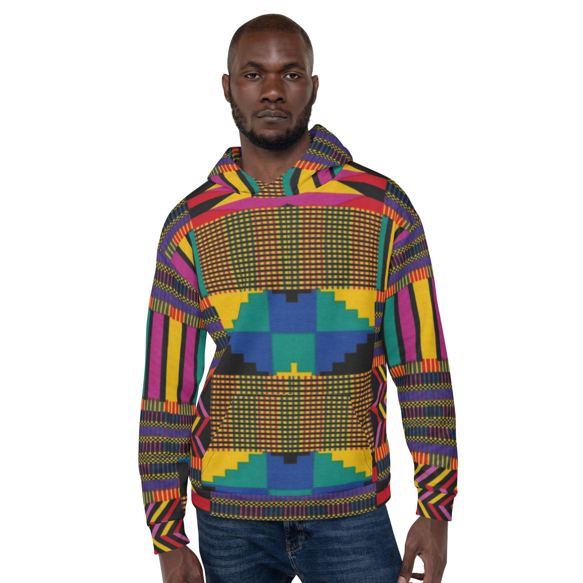 Afrocentric Kente Hoodie