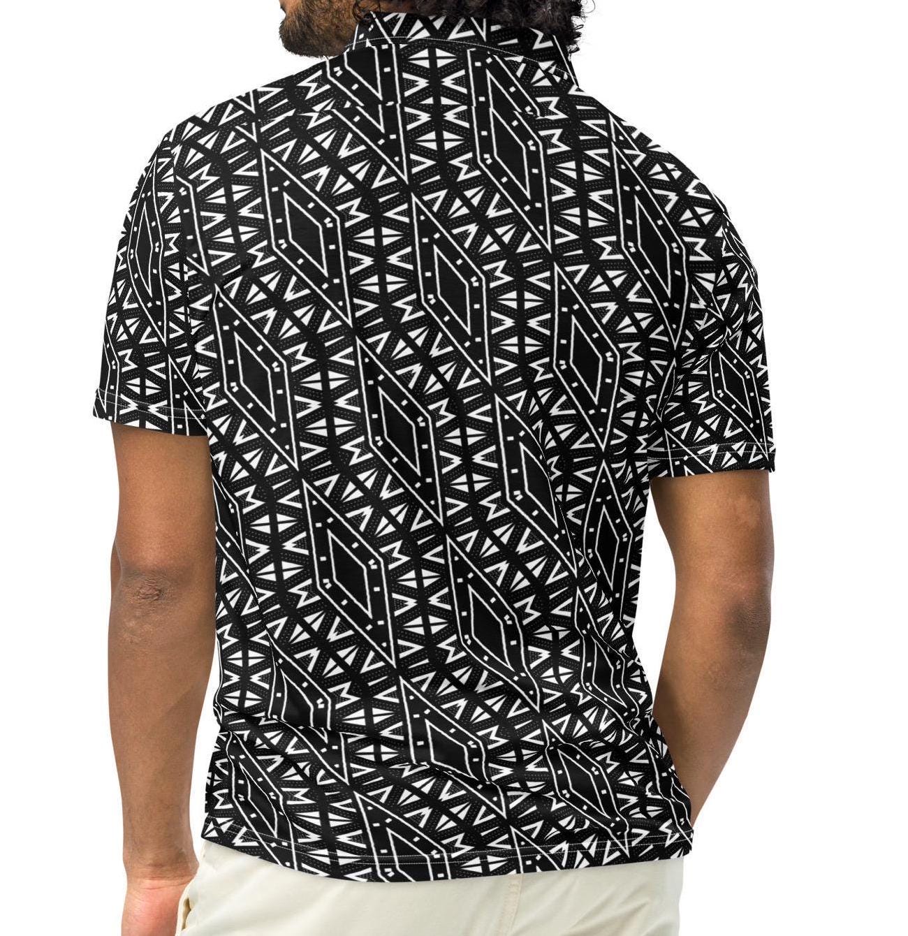 Mosaic - Mens - Polo Shirt - African - Textile Pattern
