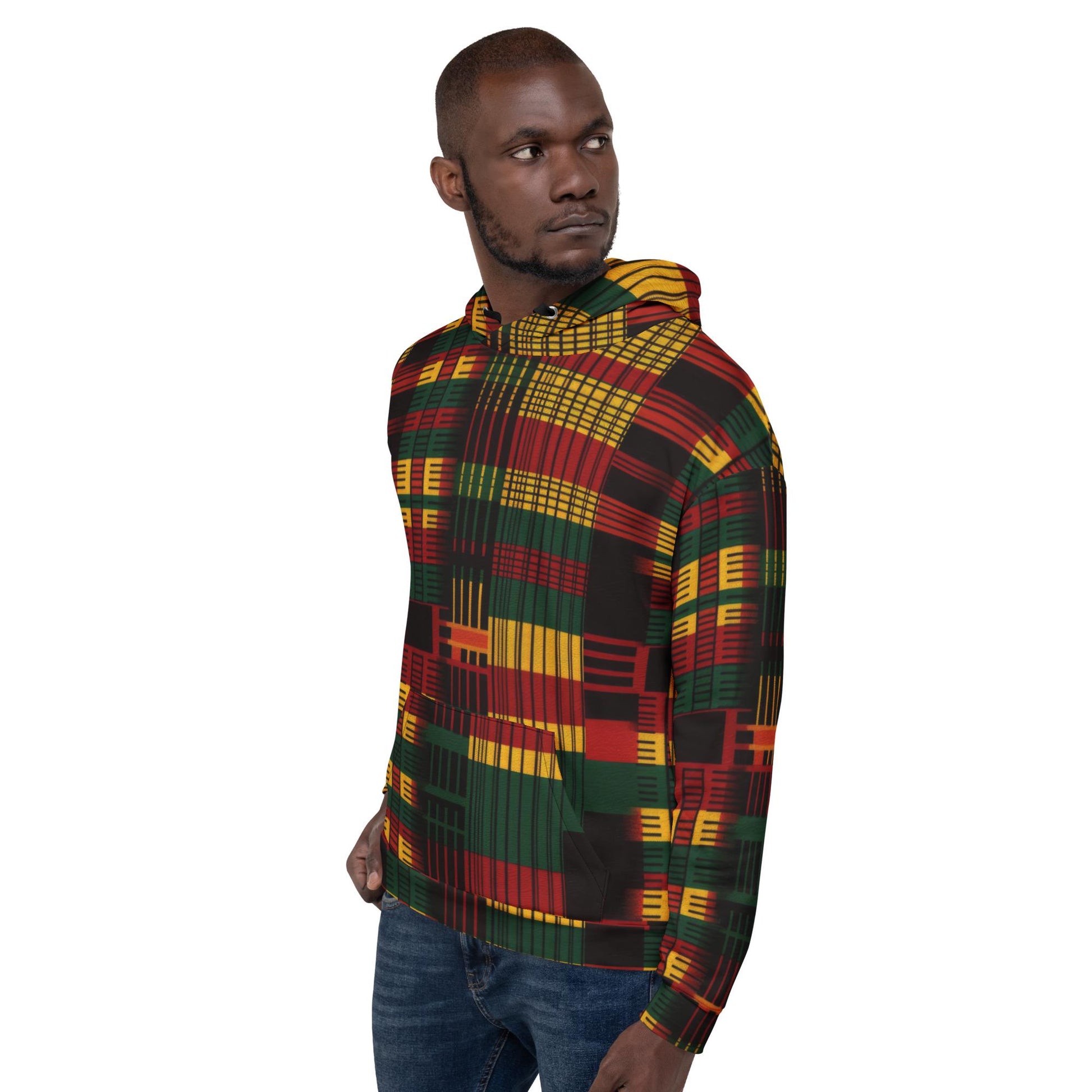 Swelter - Mens - Hoodie - African Kente Pattern