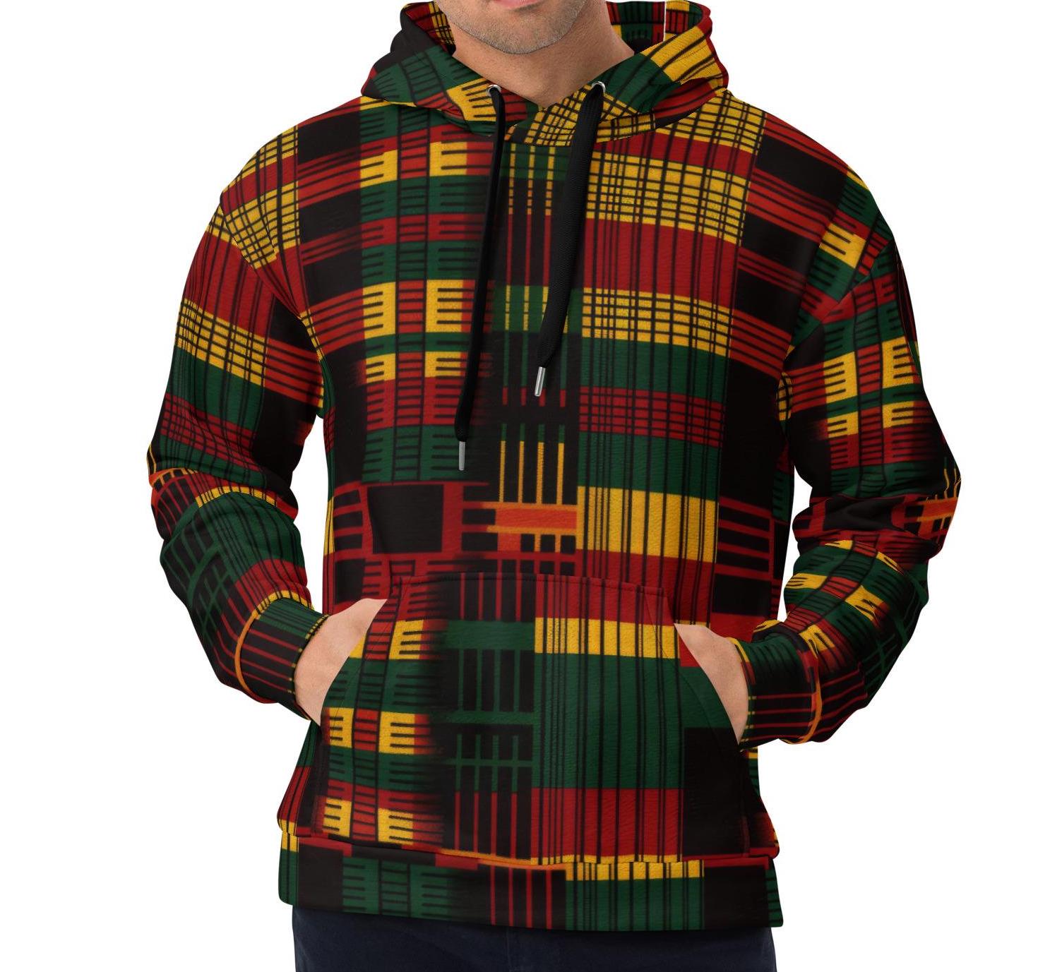 Swelter - Mens - Hoodie - African Kente Pattern