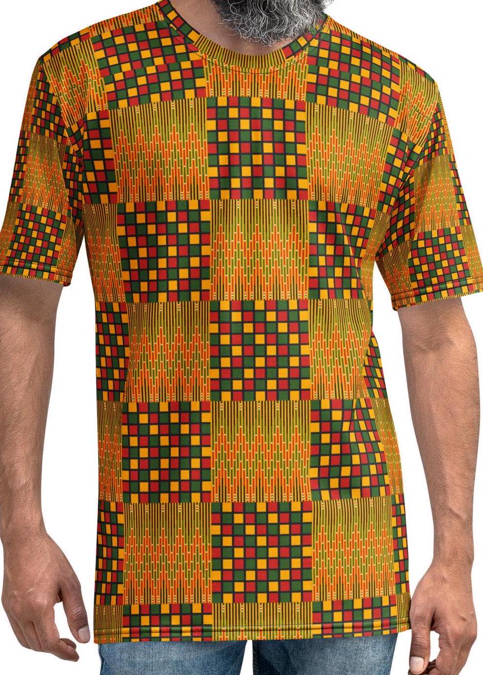 Africa Kente Pattern Men t-shirt, Apparel, evening out wear, compliments all fiques.