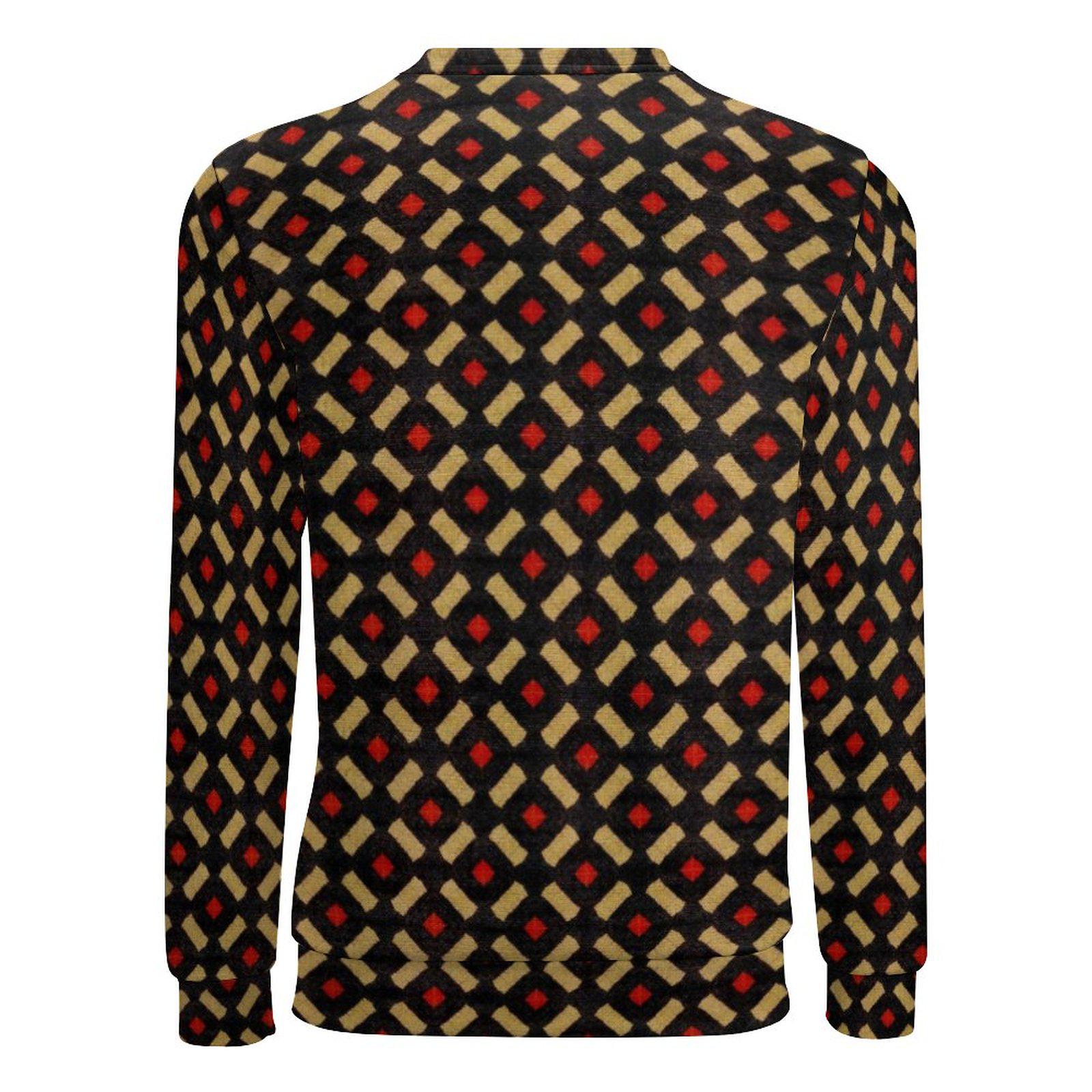Golden Era - Mens - Crew Neck Sweatshirt - African - Bongolan Pattern - Sweatshirts - KumbatiaKulture