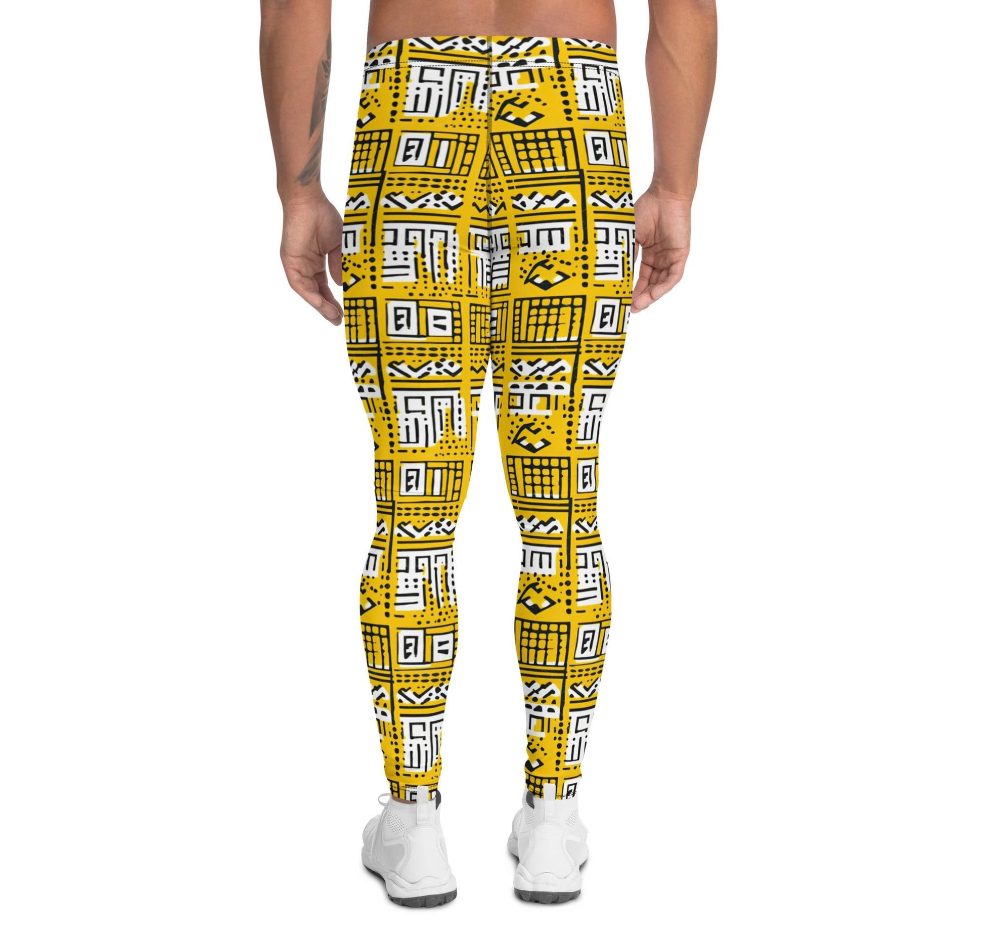 Manjano - Men's Leggings - African - Mudcloth Pattern