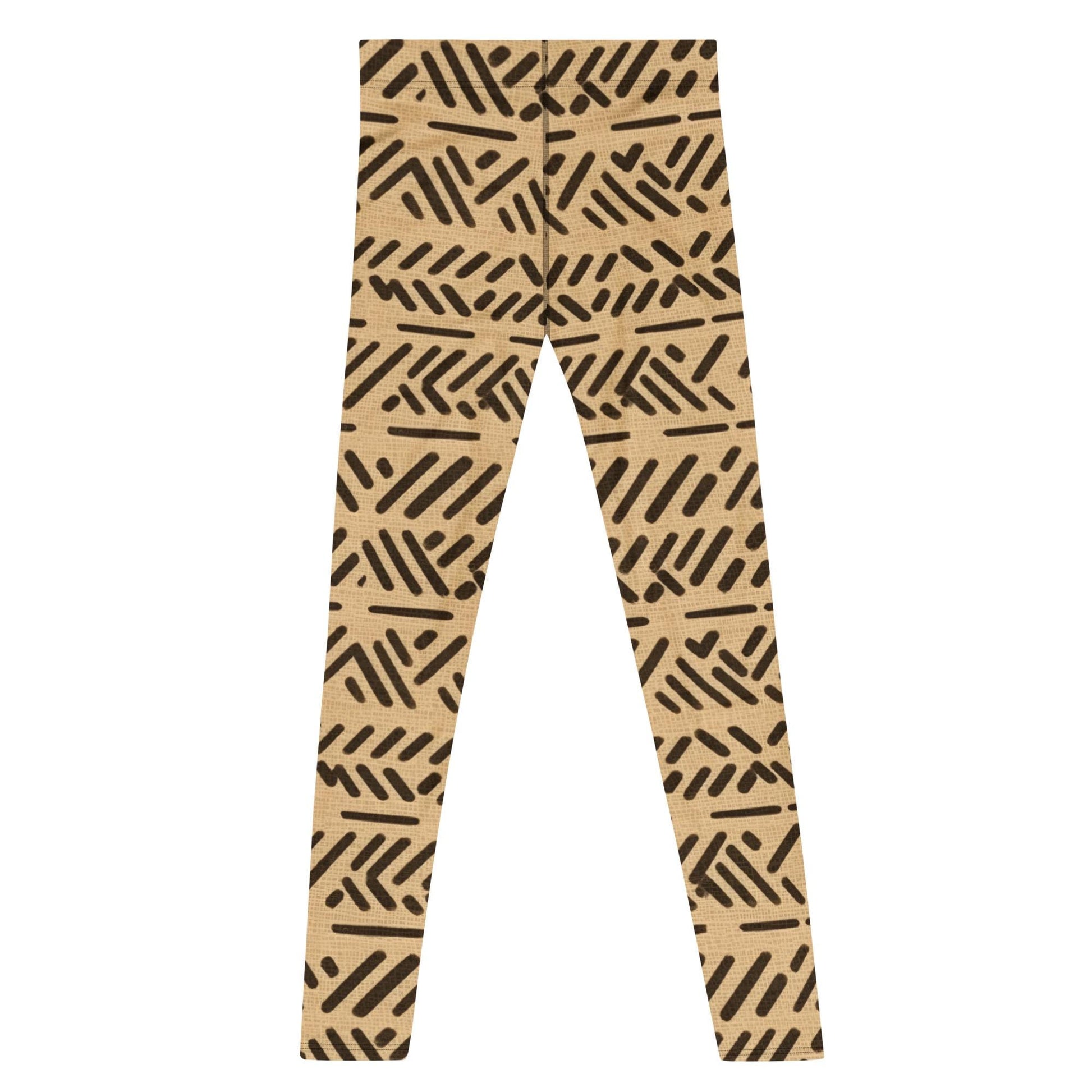 Breige - Men's Leggings - African Mud cloth Pattern