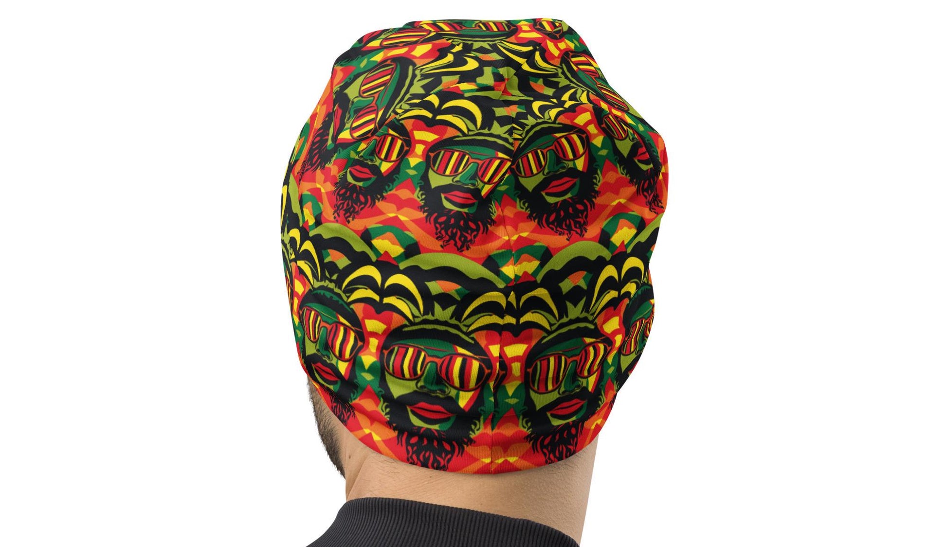 Rasta -Mens - Beanie - Jamaican Pattern