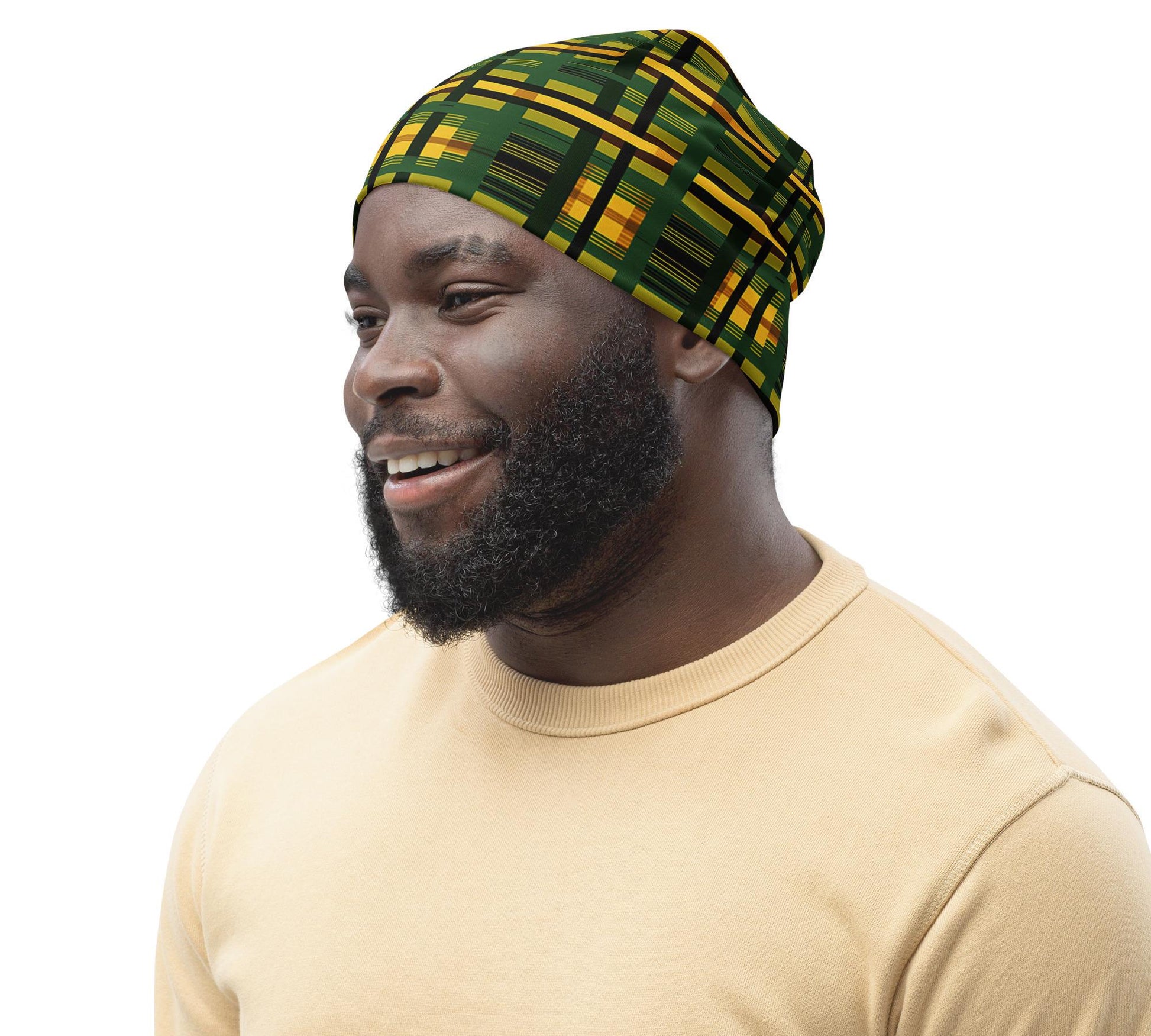 Dink - Mens - Beanie - African Kente Pattern