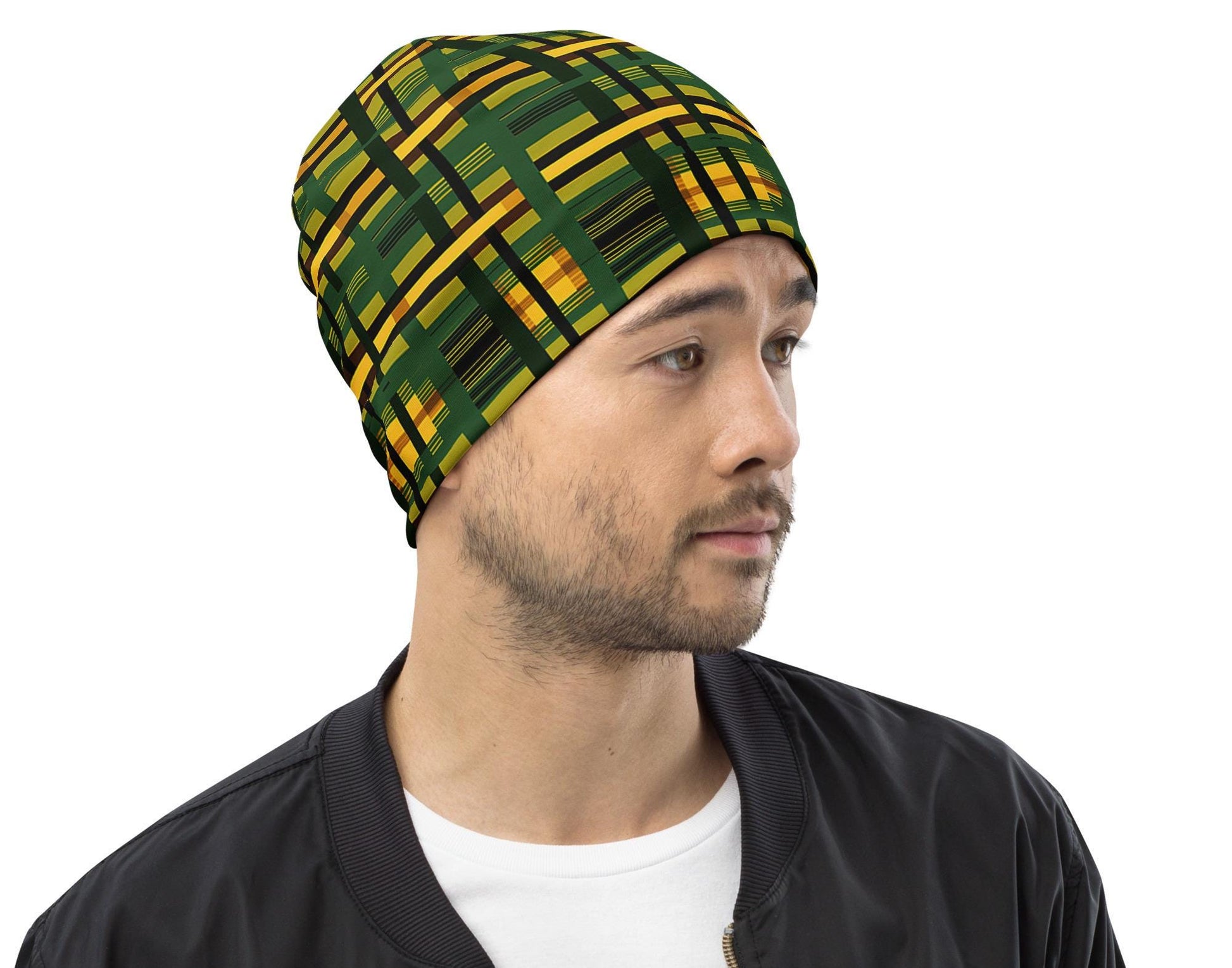 Dink - Mens - Beanie - African Kente Pattern