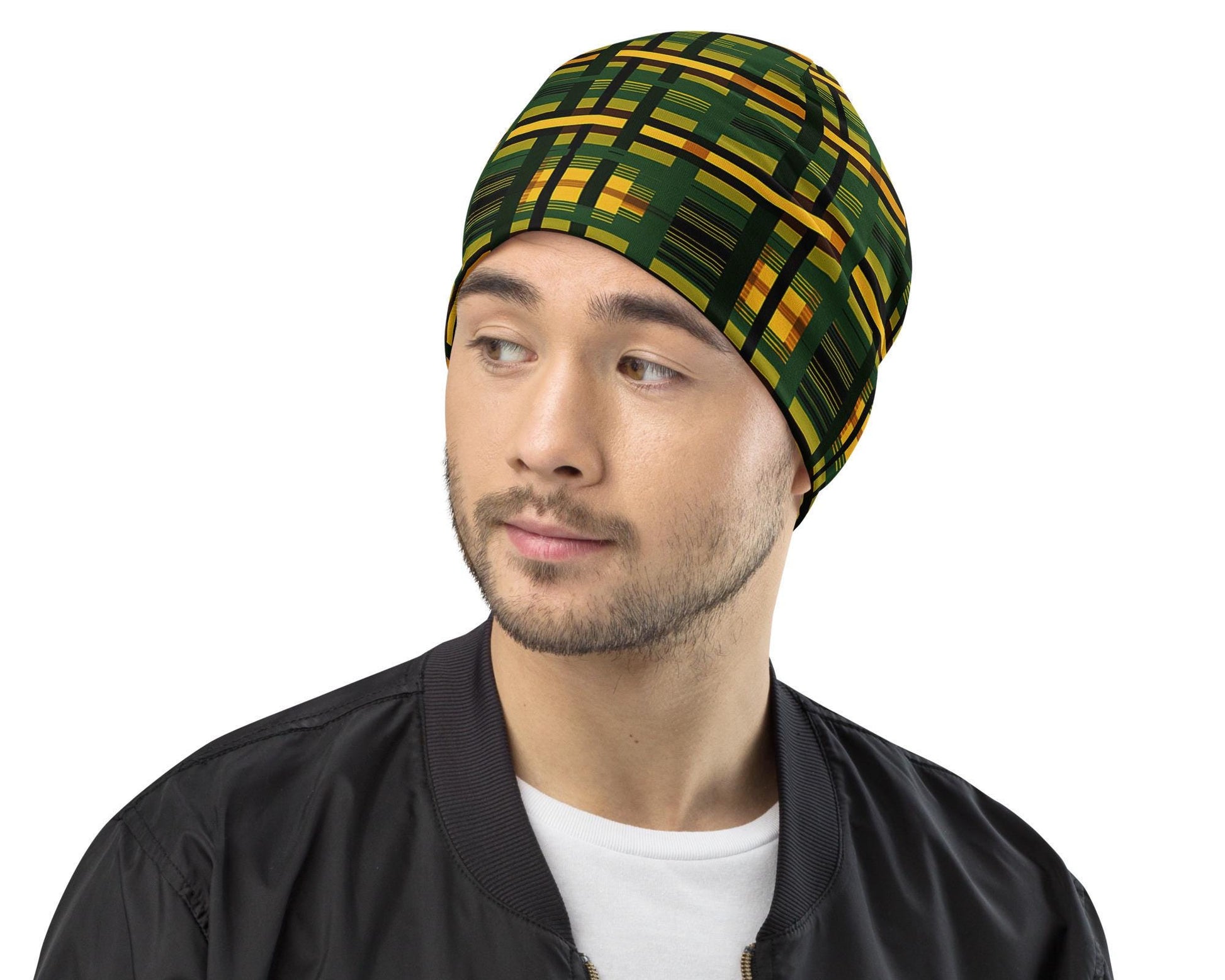 Dink - Mens - Beanie - African Kente Pattern