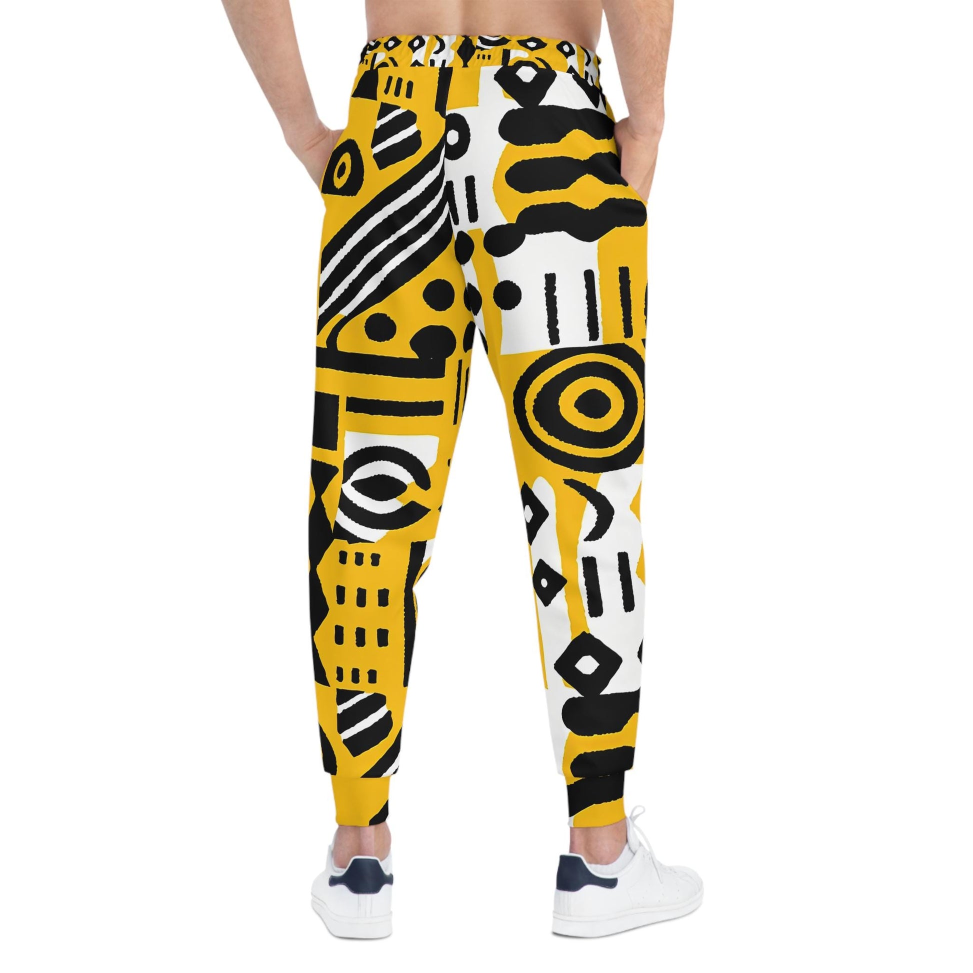 Bold - Mens - Athletic Joggers - African Mud cloth Pattern