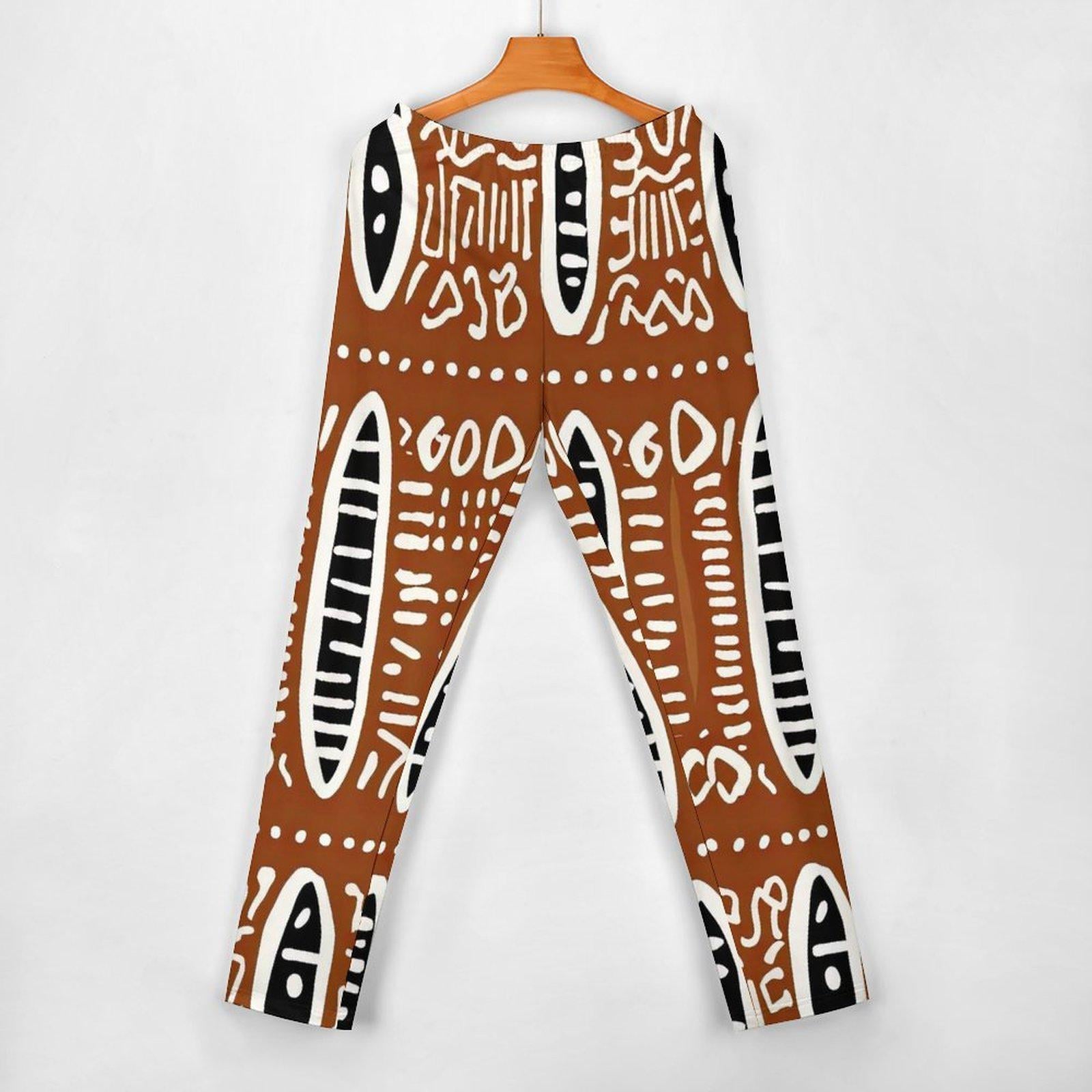 Rich Earth - Womens- Shoulder - Kurta - Kurti - Two Piece Set - African Mud Cloth Pattern - Suits - KumbatiaKulture