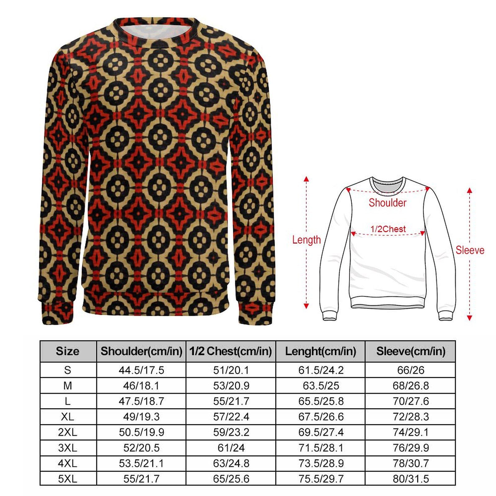 Dynasty - Mens - Sweatshirt - African - Bogolan Pattern - Sweatshirts - KumbatiaKulture