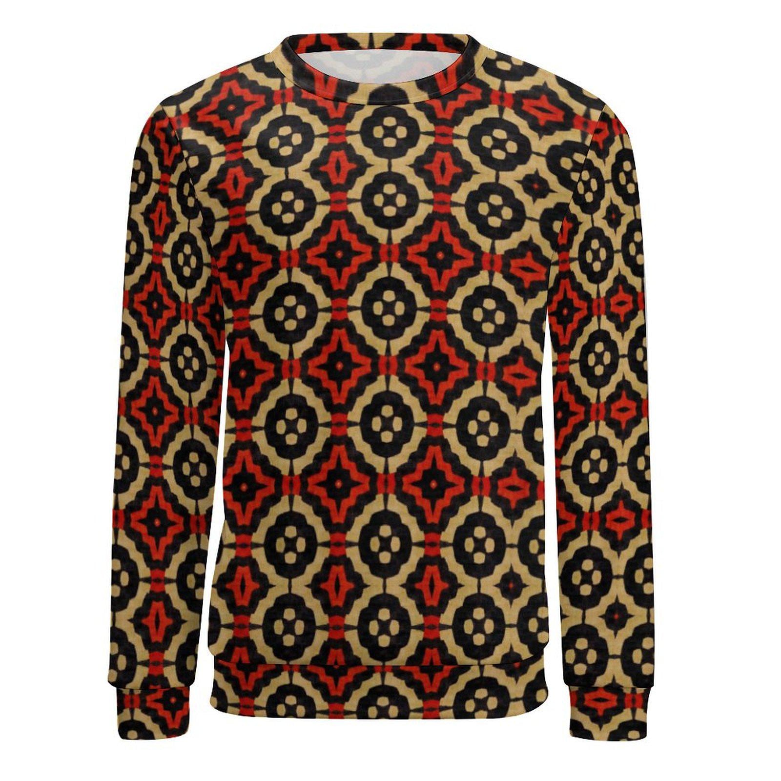 Dynasty - Mens - Sweatshirt - African - Bogolan Pattern - Sweatshirts - KumbatiaKulture