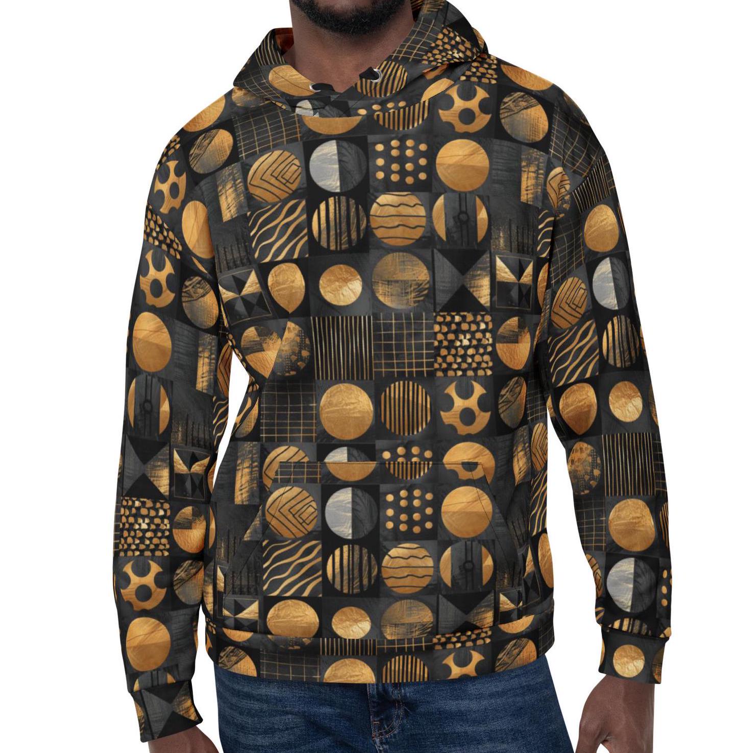 King Bronze - Mens - Hoodie - African - Tribal Pattern