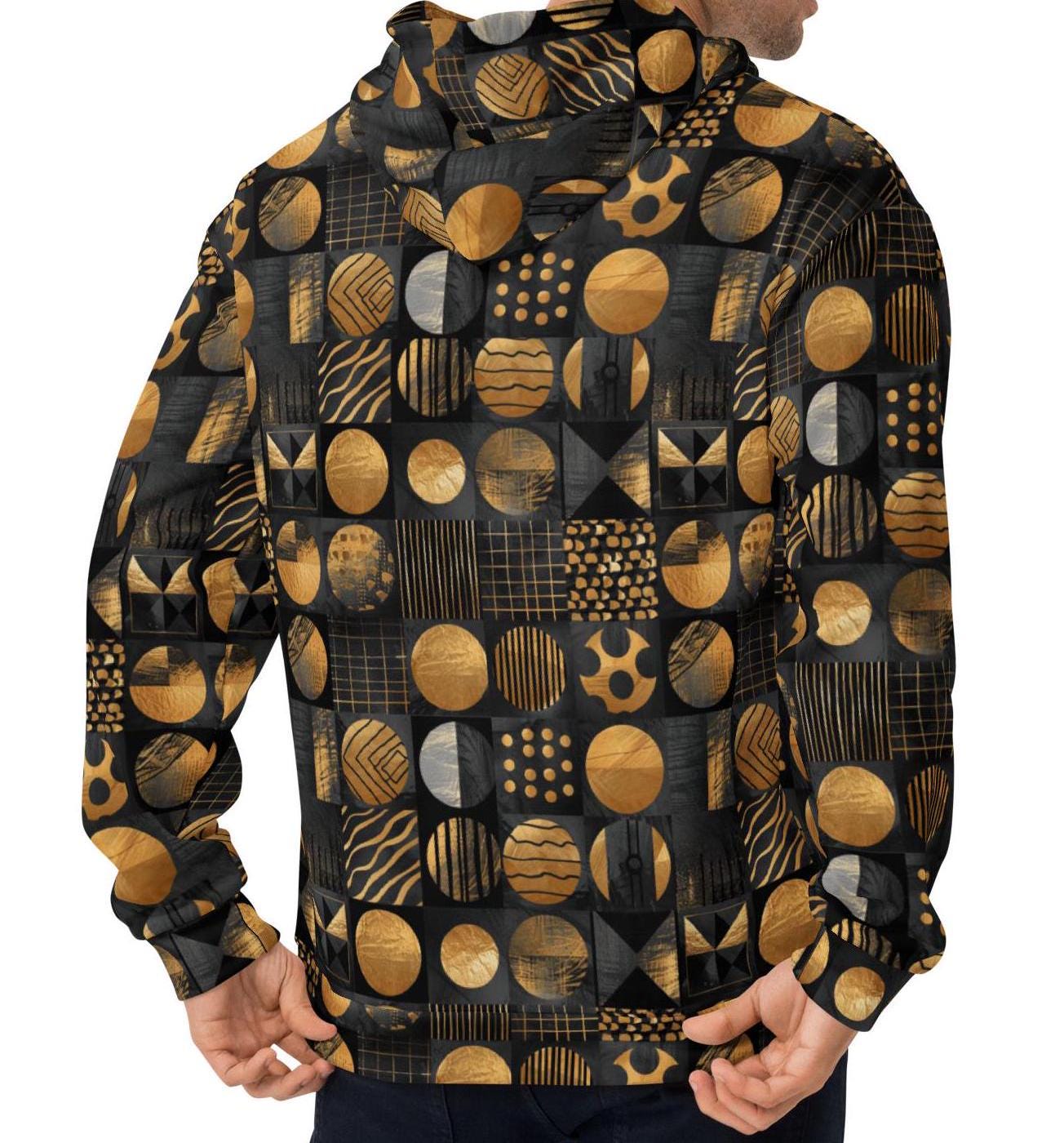 King Bronze - Mens - Hoodie - African - Tribal Pattern