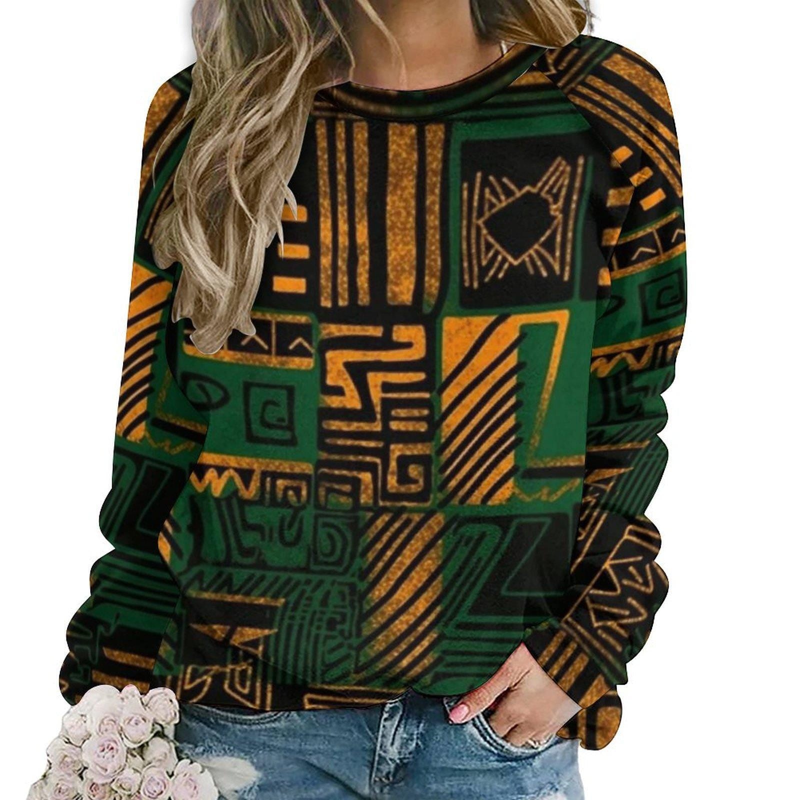 280gsm Custom Sweatshirt Designs Raglan Style RHDEC2 (All-Over Printing) - Sweatshirts - KumbatiaKulture