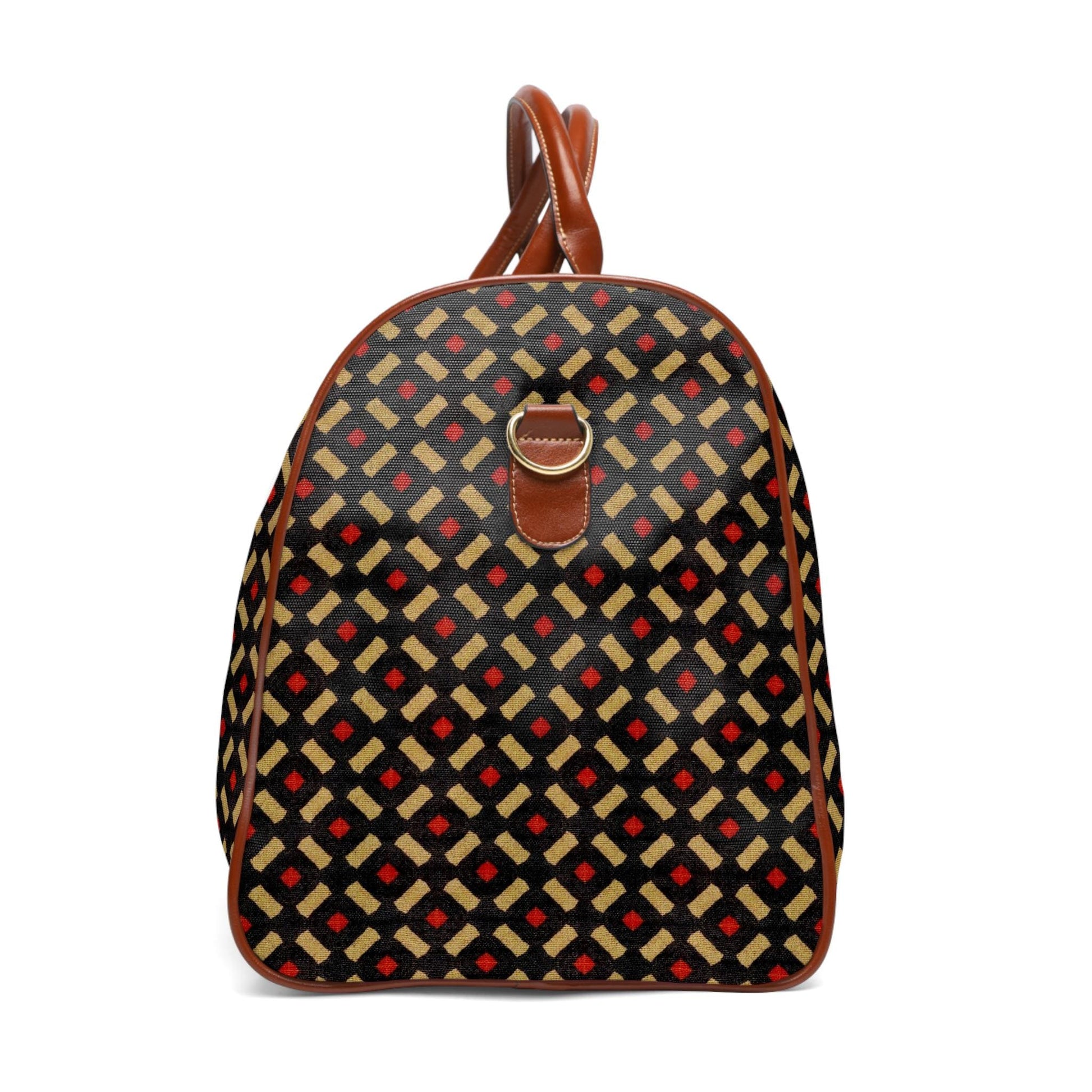 Golden Era - Waterproof Travel Bag - African - Bogolan Pattern - Duffel Bags - KumbatiaKulture