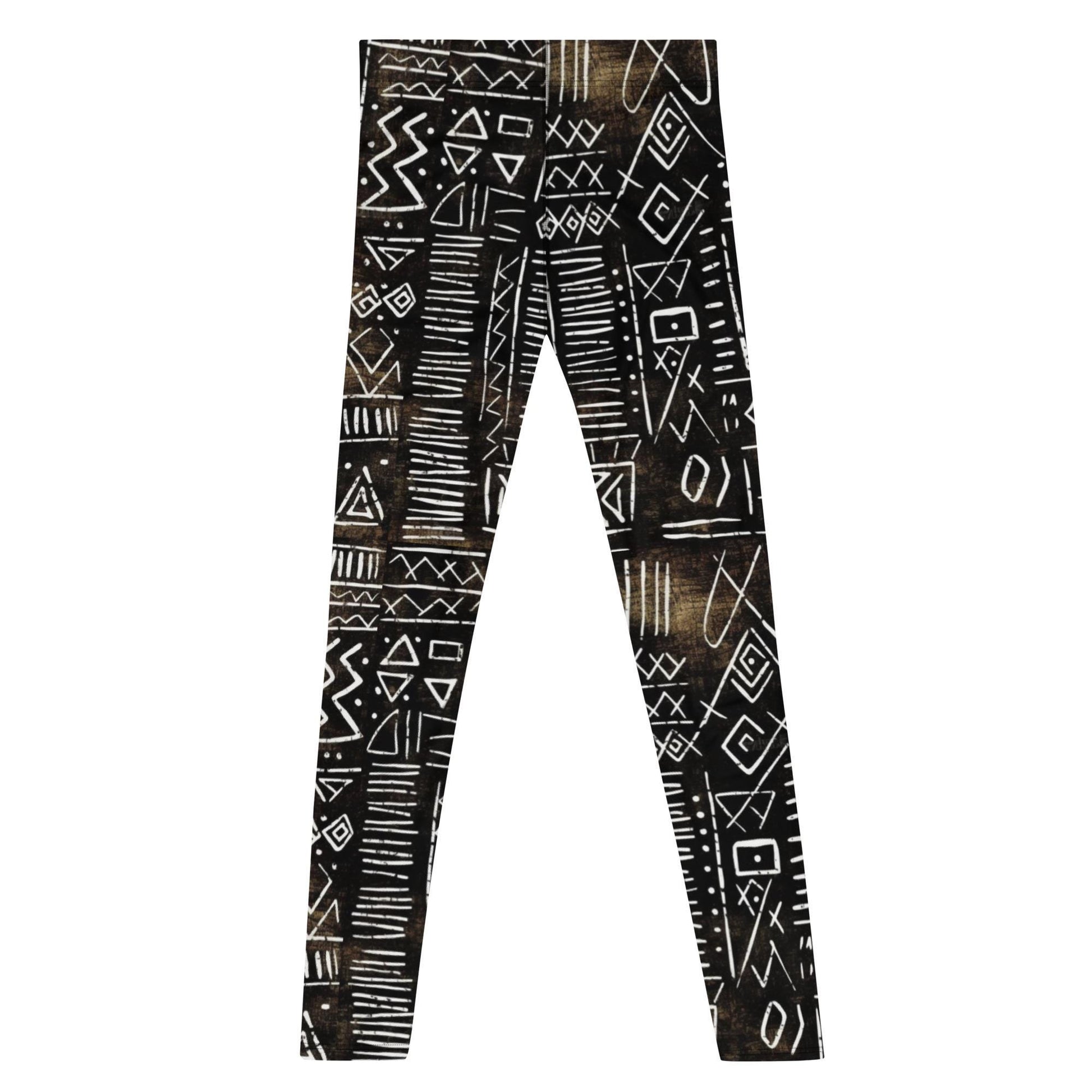Black Earth - Men's Leggings - African - Tribal Pattern