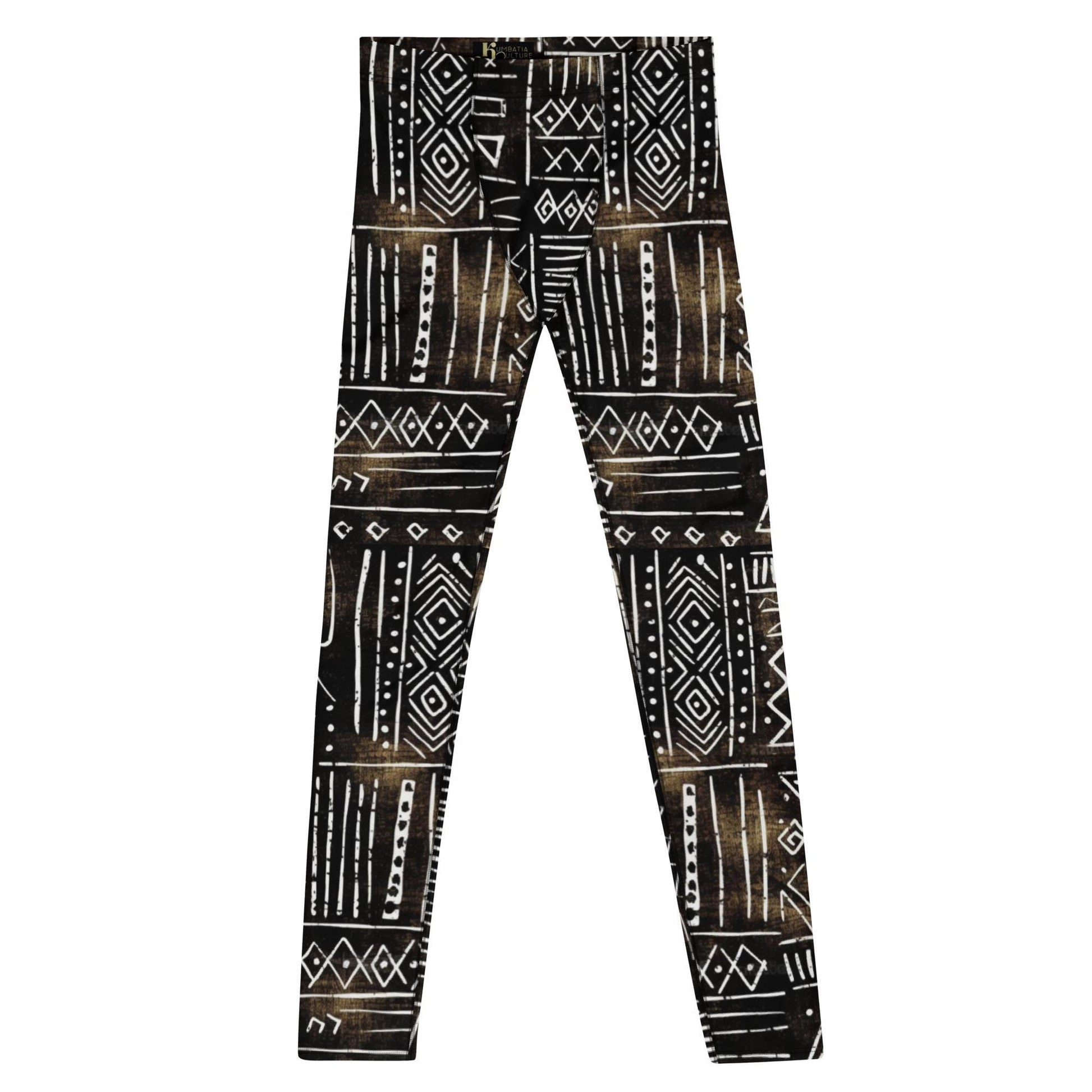 Black Earth - Men's Leggings - African - Tribal Pattern