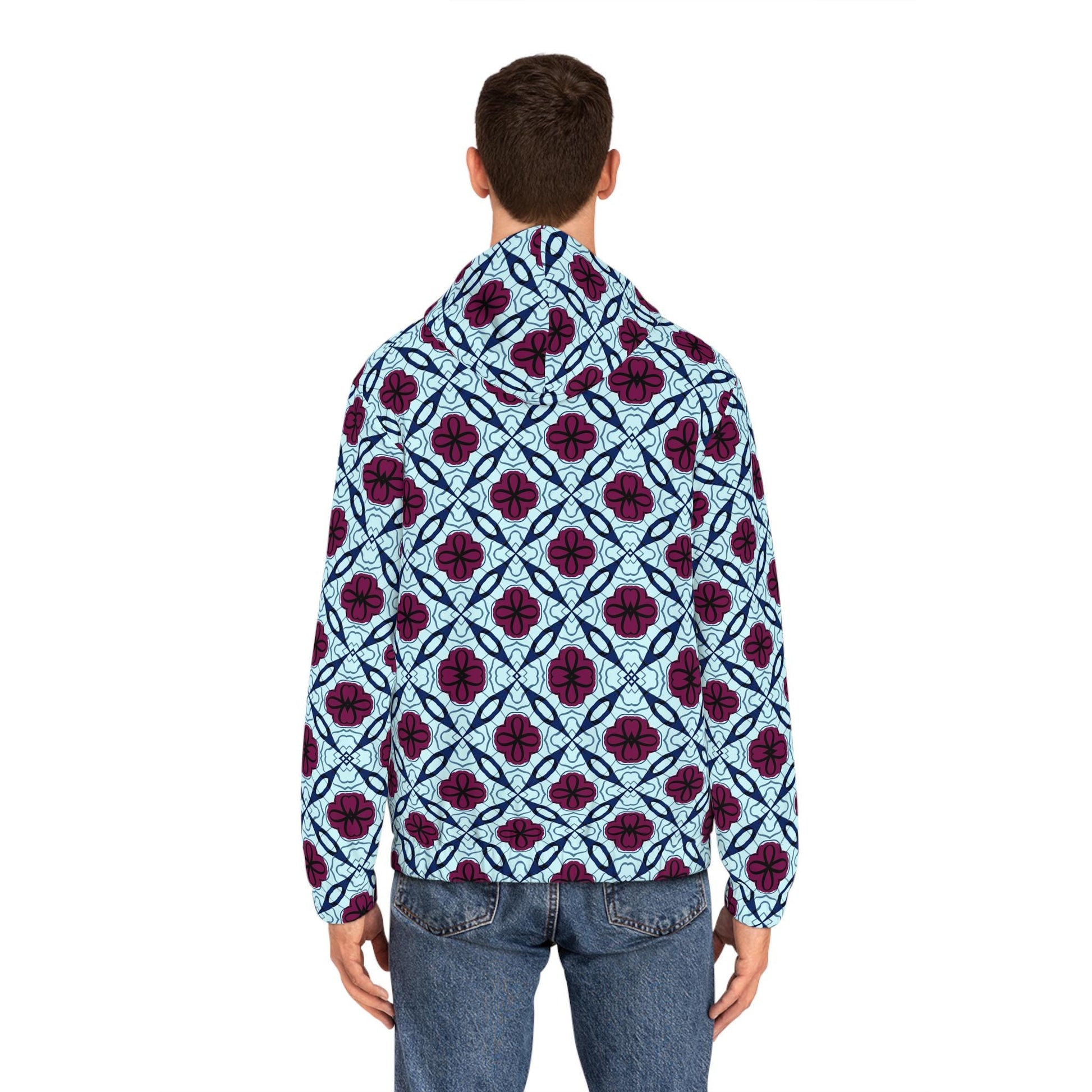 Rabel - Mens - Womens - Full-Zip Hoodie - African - Bogolan Pattern - T-shirts - KumbatiaKulture