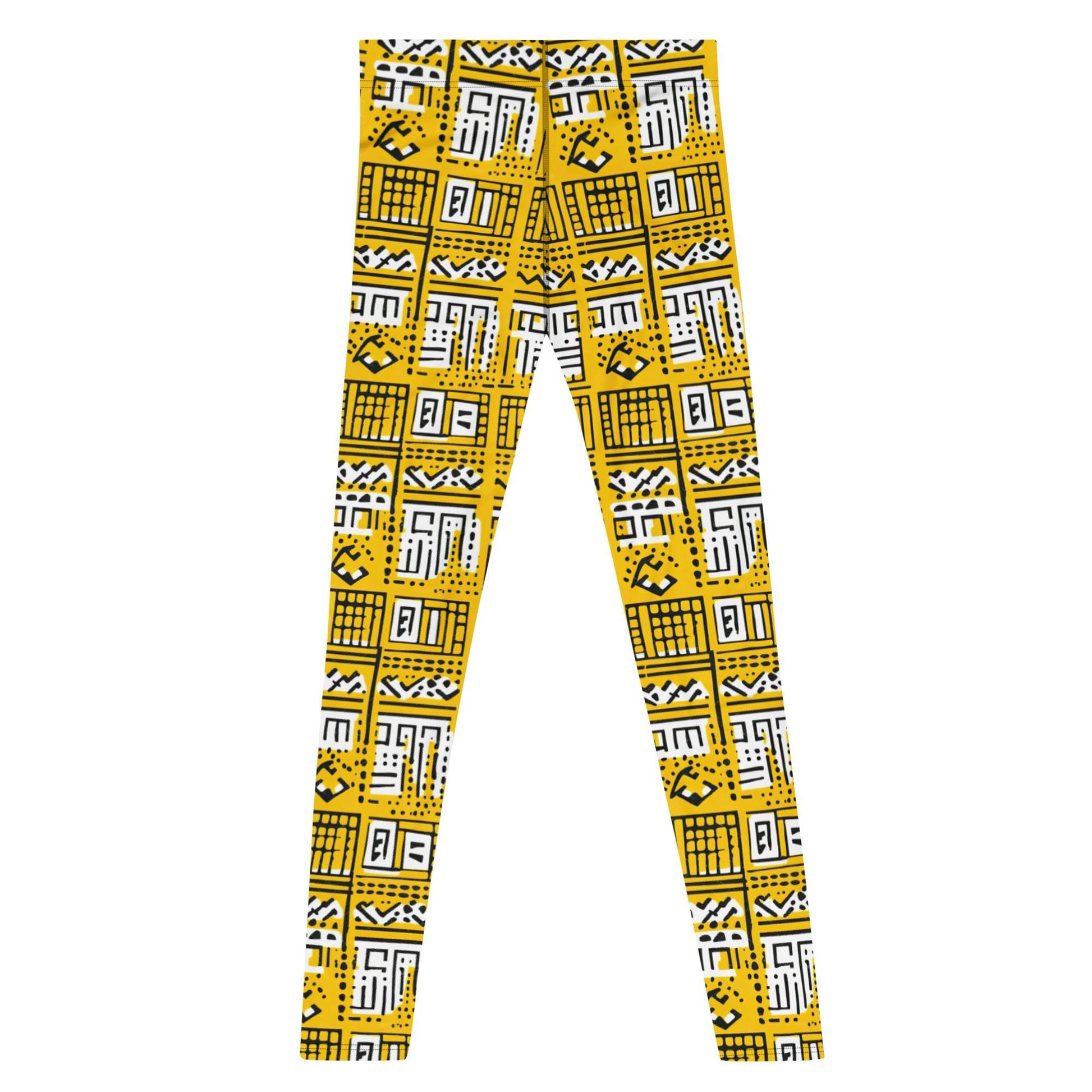 Manjano - Men's Leggings - African - Mudcloth Pattern