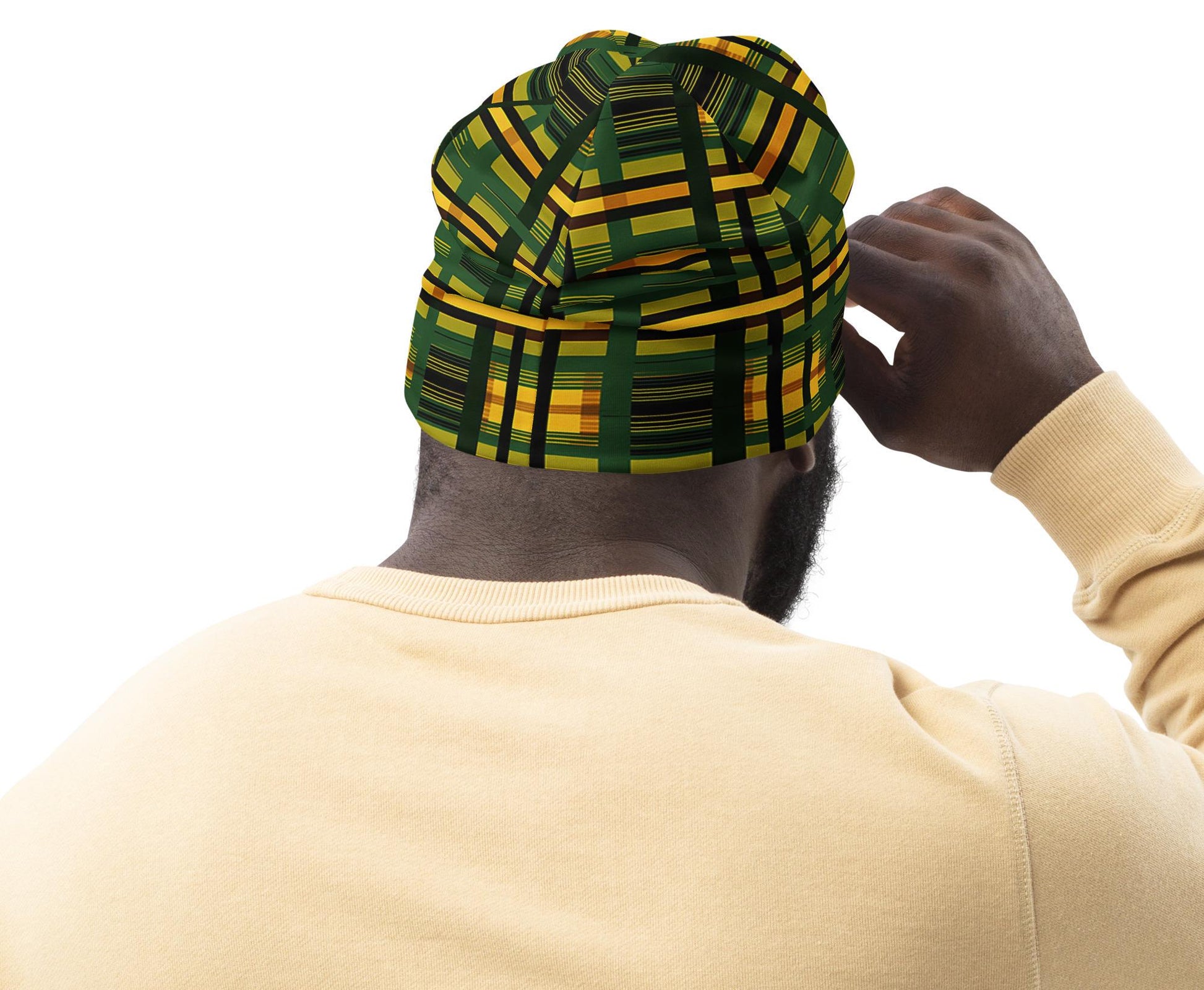 Dink - Mens - Beanie - African Kente Pattern