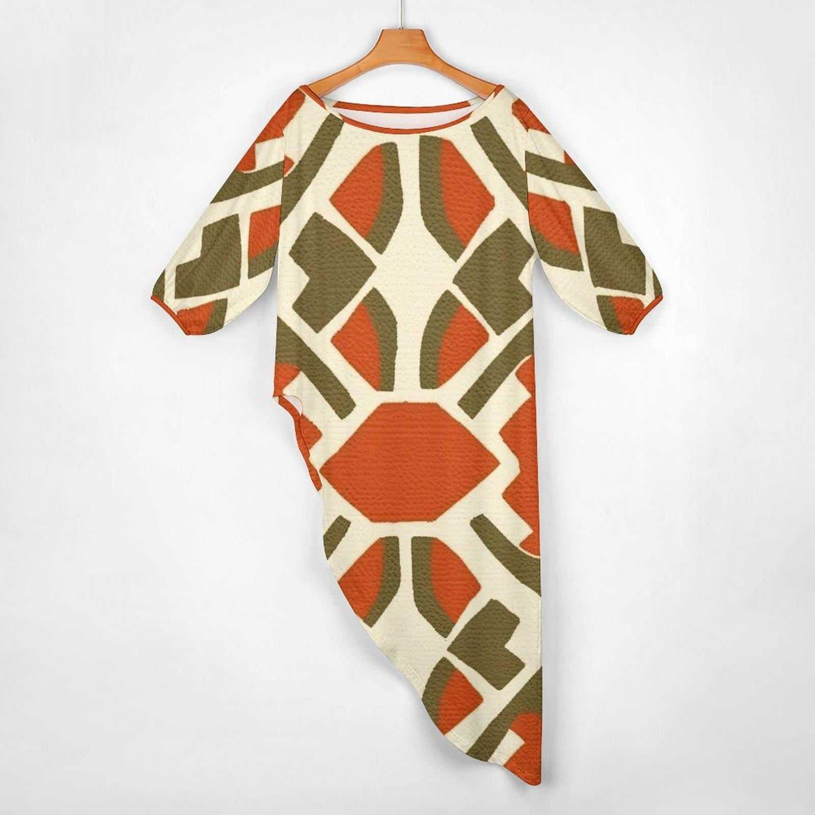 Landscape - Womens - kurta - kurti - Two Piece Set - African Mud cloth Pattern - Suits - KumbatiaKulture