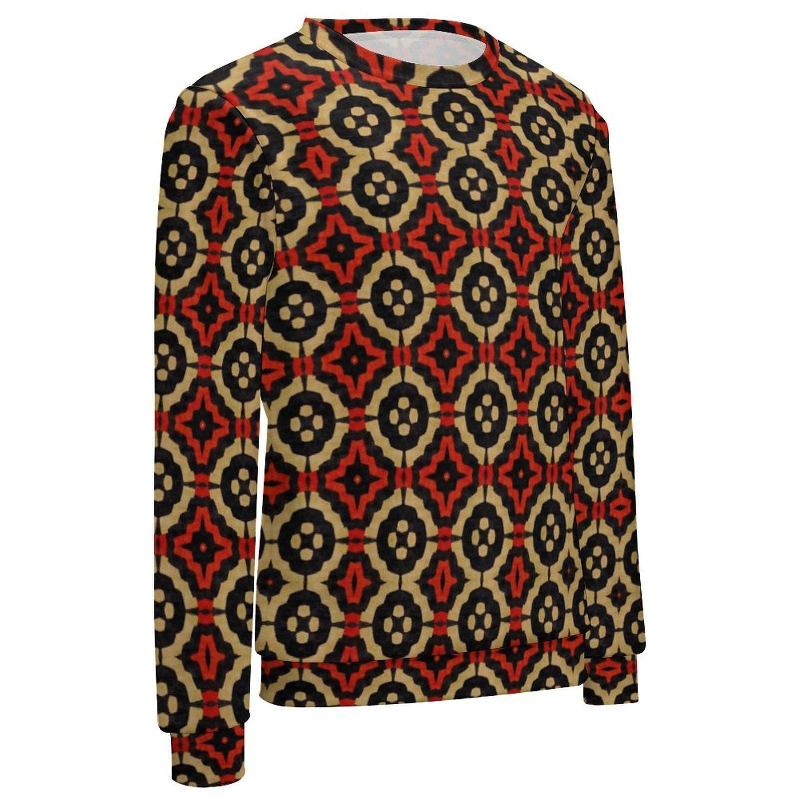 Dynasty - Mens - Sweatshirt - African - Bogolan Pattern - Sweatshirts - KumbatiaKulture