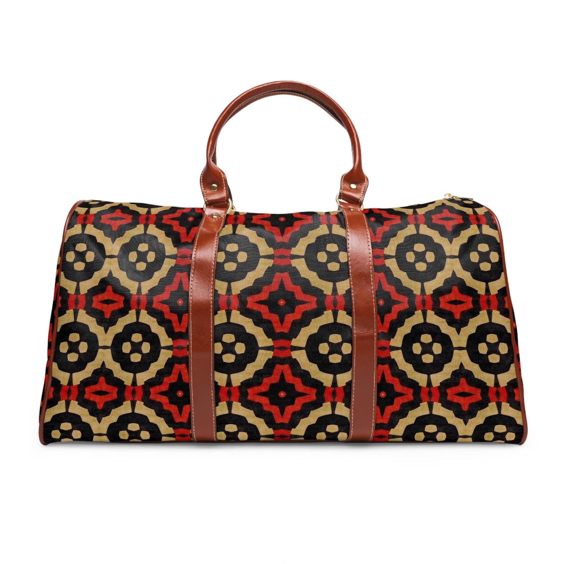 Dynasty - Waterproof Travel Bag - African - Bogolan Pattern - Duffel Bags - KumbatiaKulture