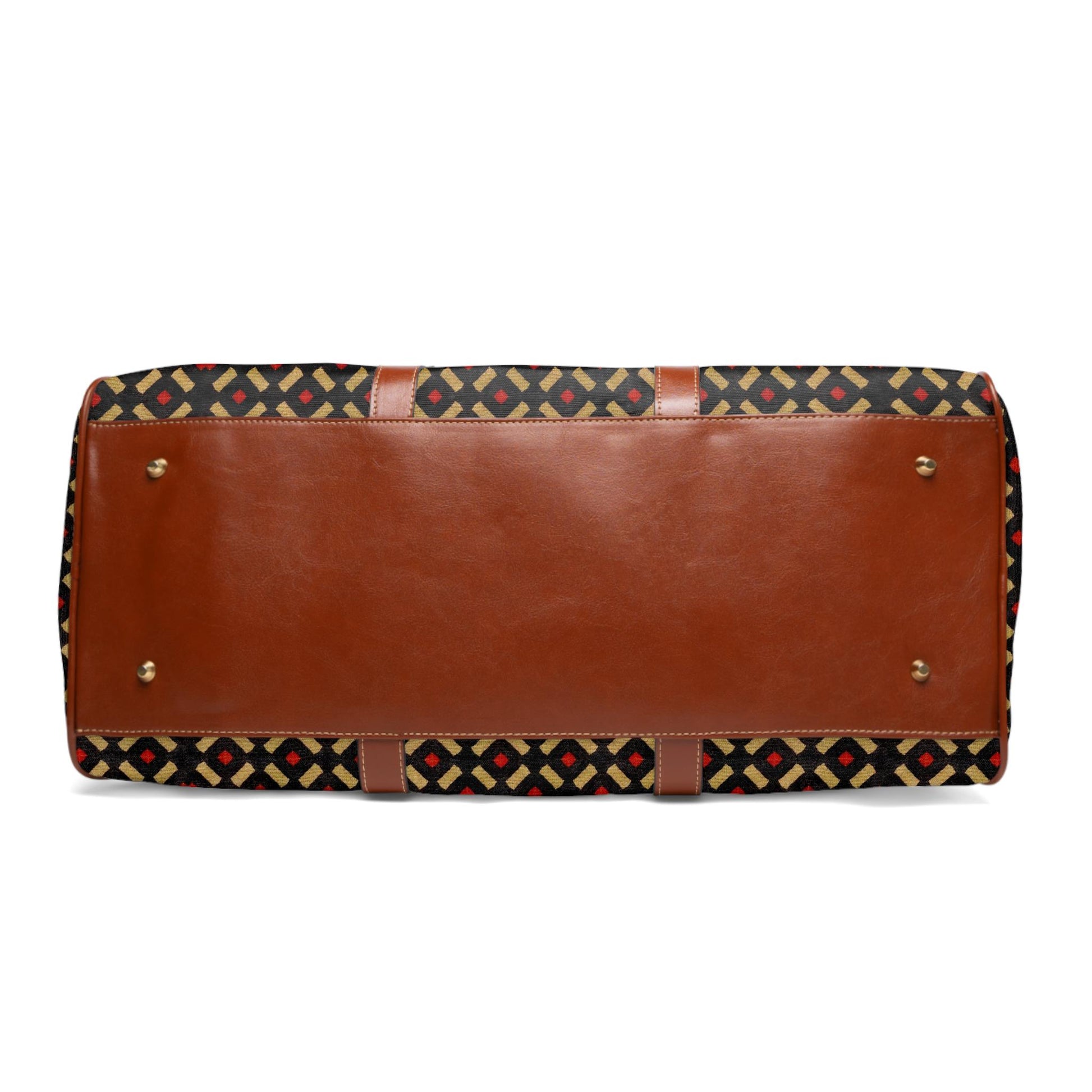 Golden Era - Waterproof Travel Bag - African - Bogolan Pattern - Duffel Bags - KumbatiaKulture