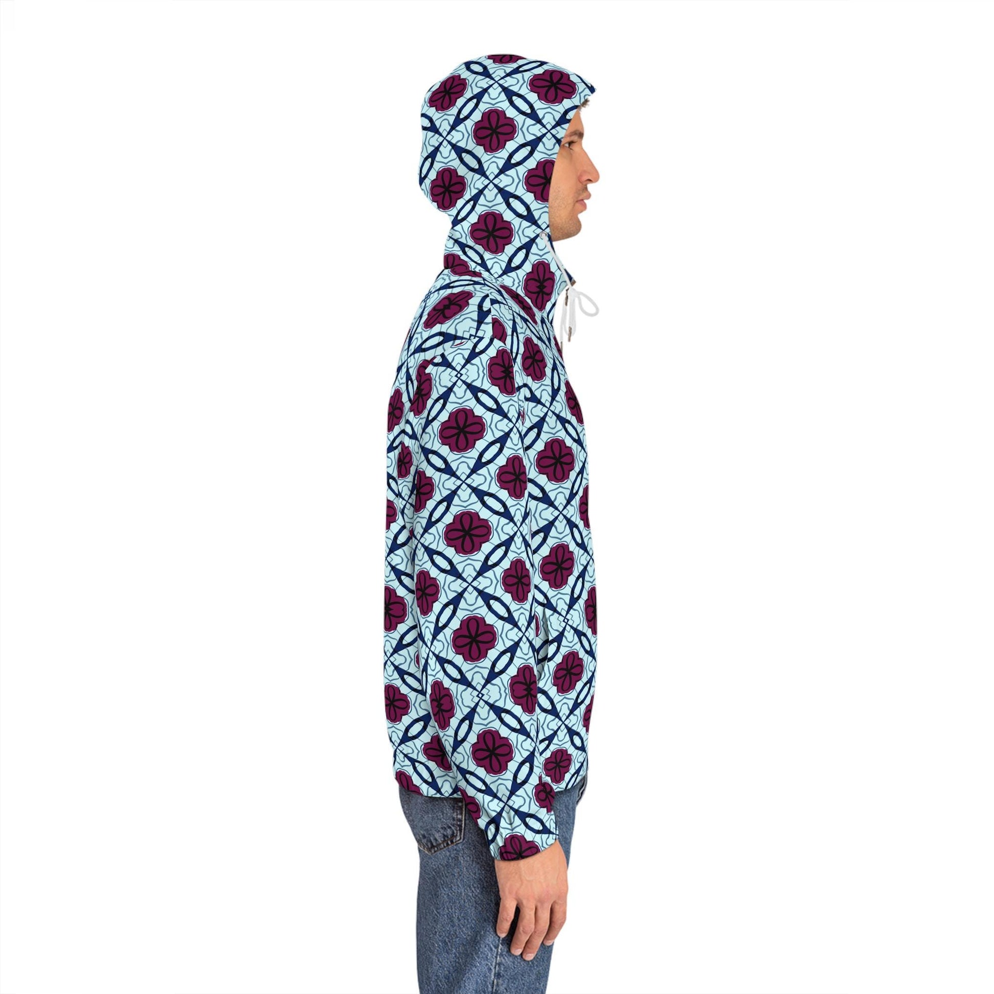Rabel - Mens - Womens - Full-Zip Hoodie - African - Bogolan Pattern - T-shirts - KumbatiaKulture
