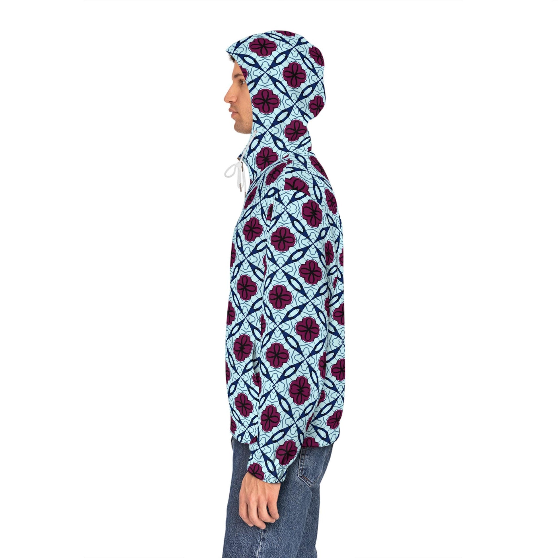 Rabel - Mens - Womens - Full-Zip Hoodie - African - Bogolan Pattern - T-shirts - KumbatiaKulture