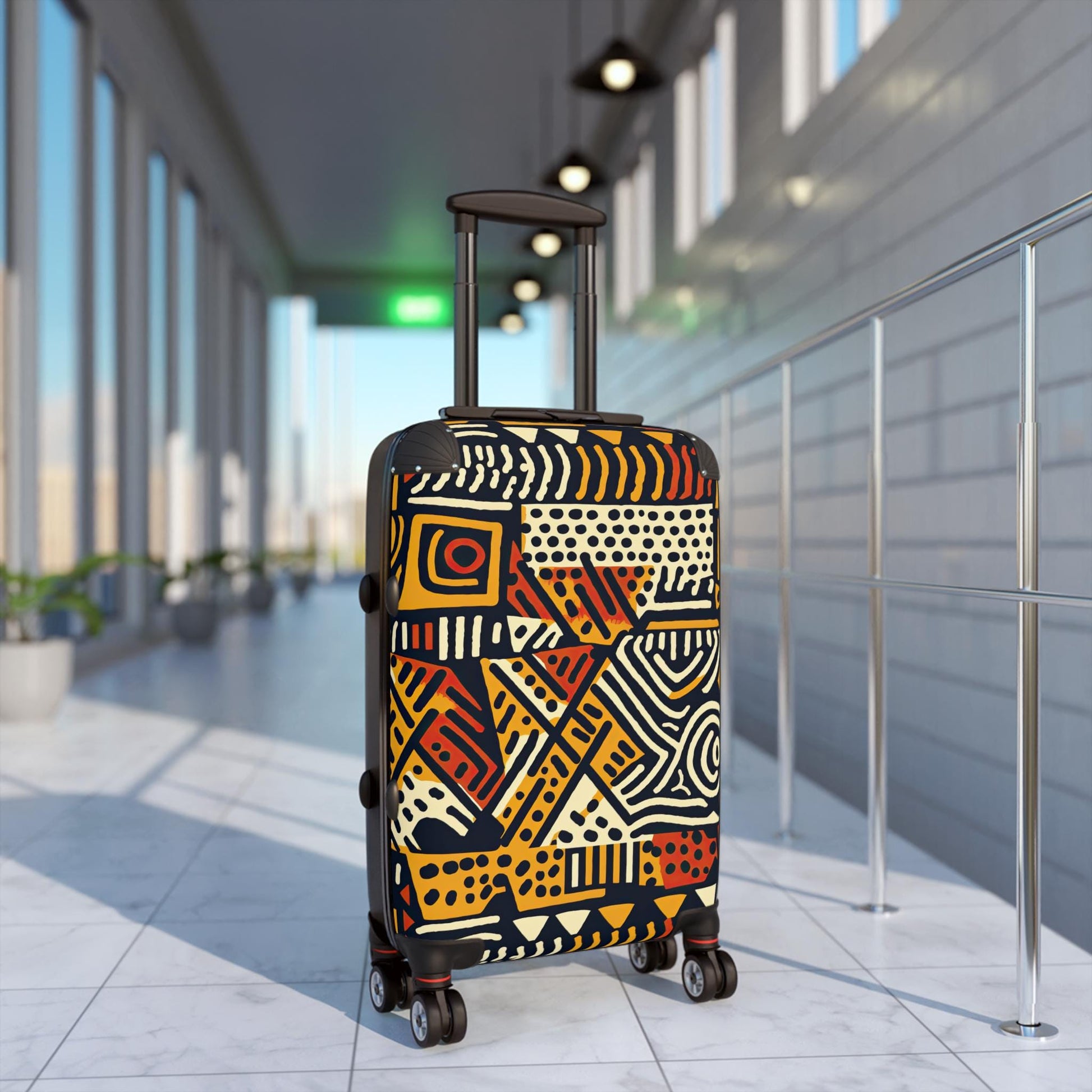 Artistic Carry-On Suitcase, Unique Travel Luggage for Adventurers, Stylish Weekend Getaway Bag, Customizable Travel Accessory, Perfect for - Suitcases - KumbatiaKulture