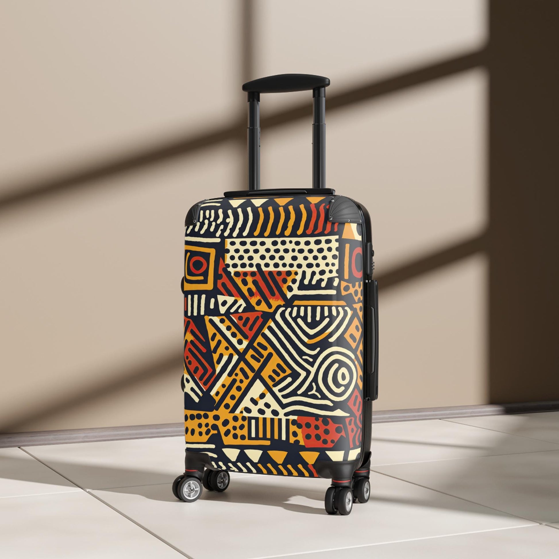 Artistic Carry-On Suitcase, Unique Travel Luggage for Adventurers, Stylish Weekend Getaway Bag, Customizable Travel Accessory, Perfect for - Suitcases - KumbatiaKulture