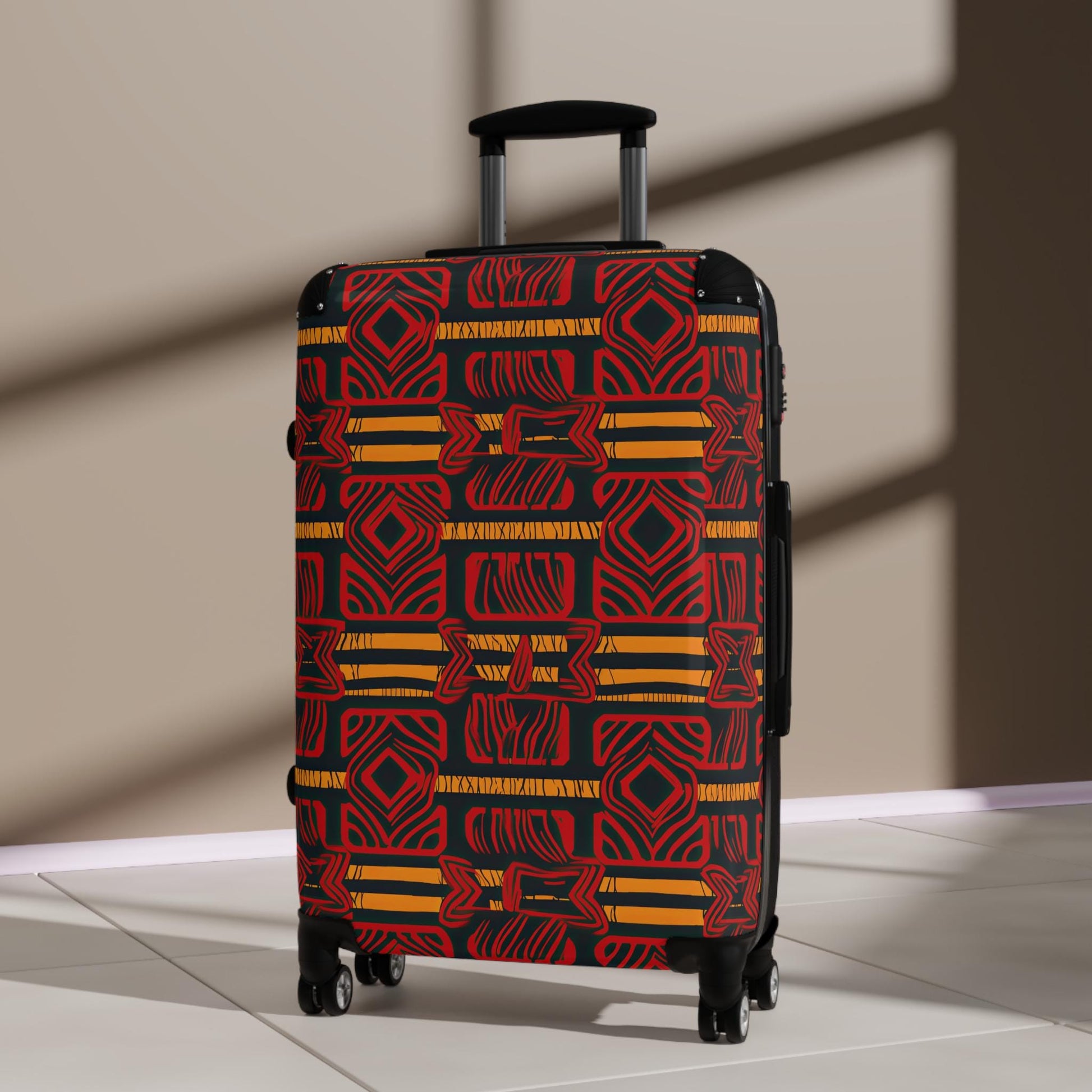 Maasai - African - Ankara Pattern -Stylish Travel Suitcase - Suitcases - KumbatiaKulture