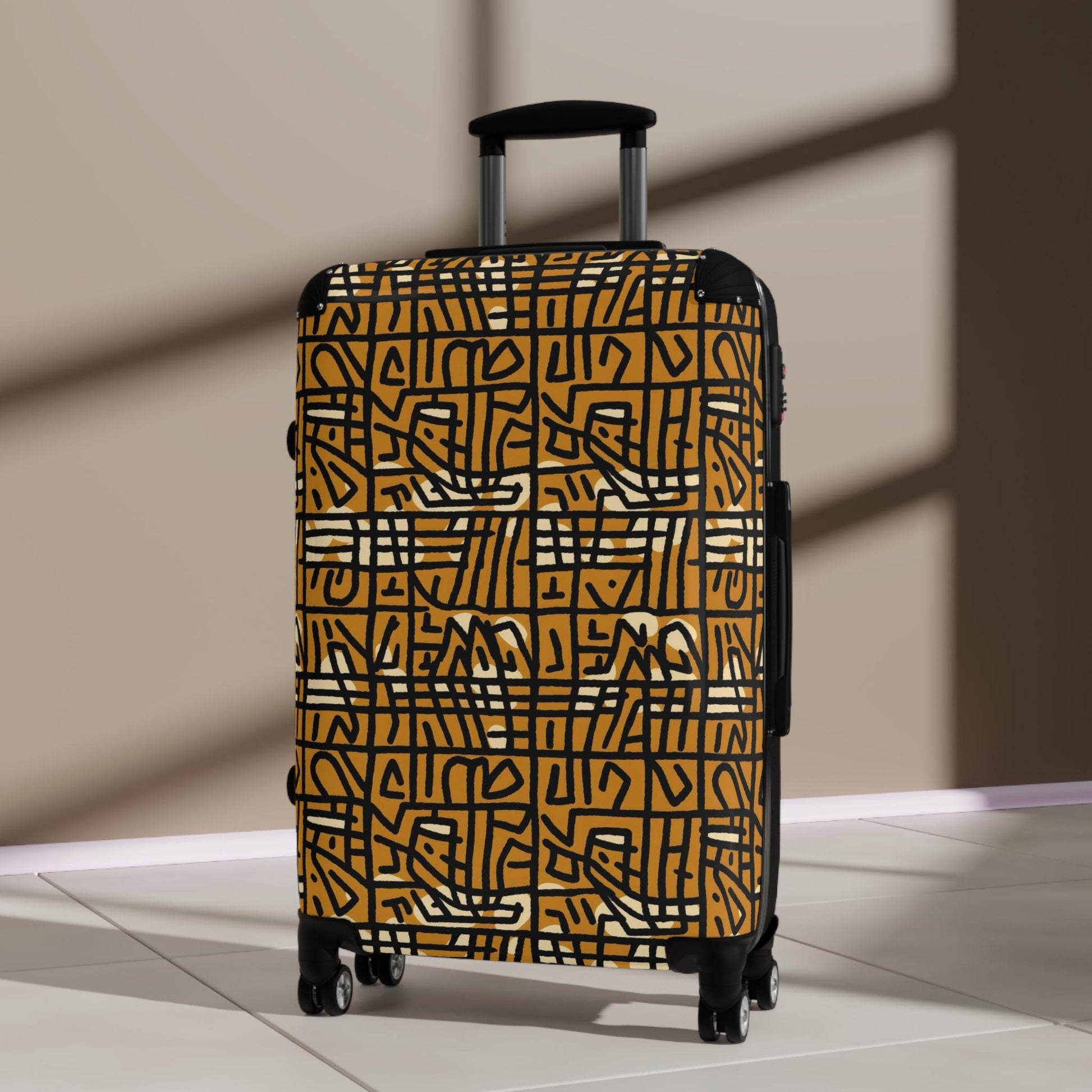 Kahawia - African - Tribal - Stylish Suitcases for Travelers, Unique Luggage, Weekend Getaways, Vacation Essentials, Accessories - Suitcases - KumbatiaKulture