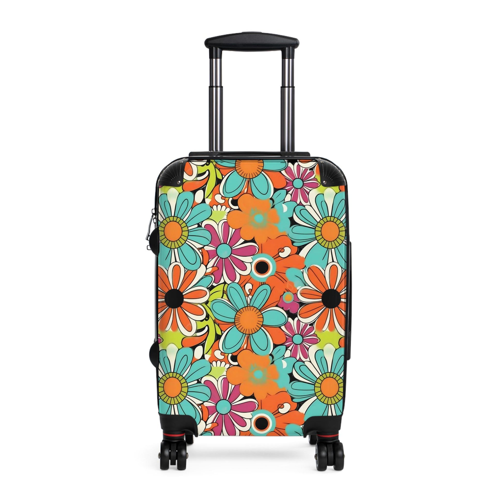 Boho - Hippi - Colorful Floral Suitcase - Vibrant -Travel Bag, Luggage for Travel, Suitcase, Summer - Suitcases - KumbatiaKulture