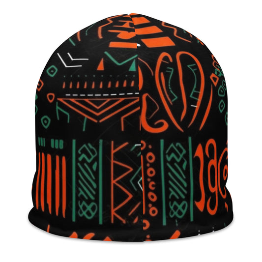 Urban Art - Beanie - African - Mud Cloth Pattern