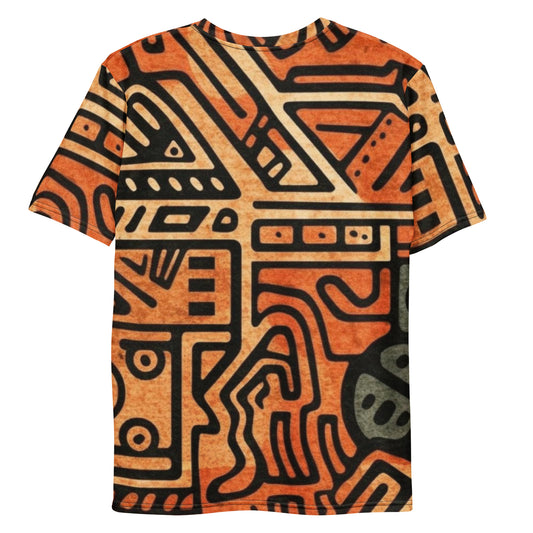 Graffiti - Mens - Short Sleeve T-Shirt - African - Mud Cloth Pattern