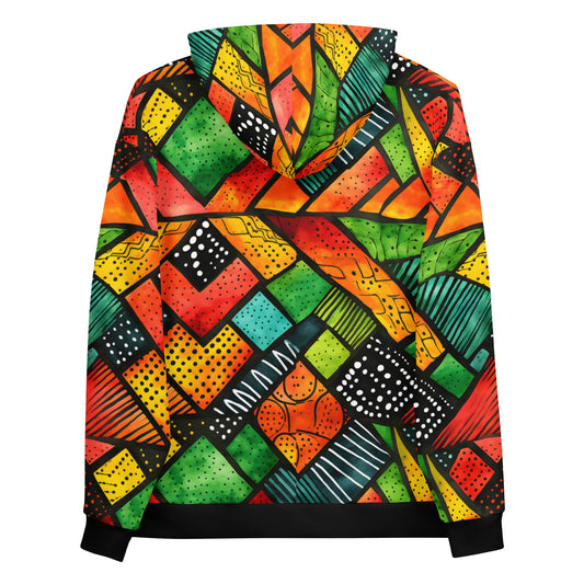 Festival - Mens - Hoodie - African - Kwanzaa Pattern