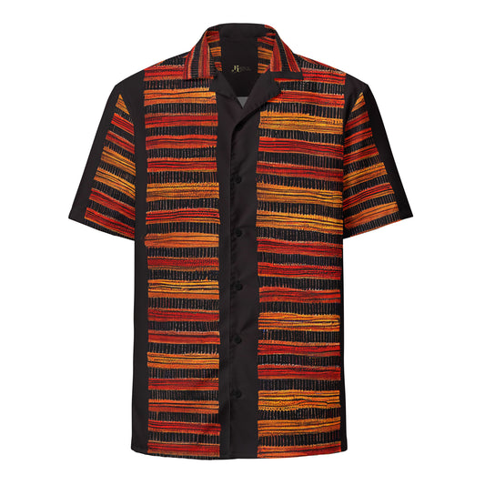Scorched Earth - Mens - Button Up Shirt - African - Tribal Pattern