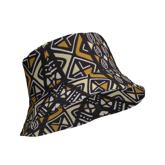 Afrocentric Trible Print Reversible bucket hat