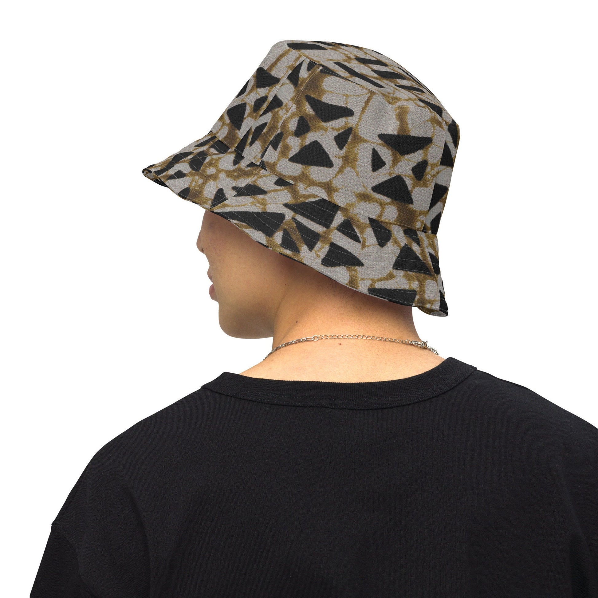 Afrocentric Tribal Print Reversible bucket hat