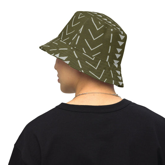 Afrocentric Tribal Print Reversible bucket hat