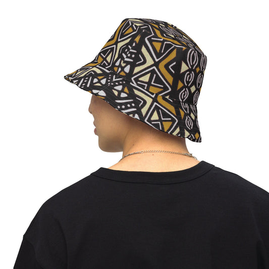 Afrocentric Trible Print Reversible bucket hat