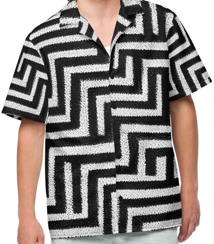classic black afro tribal pattern, short sleeve button down shirt, dress shirt, casual shirt,  African fashions